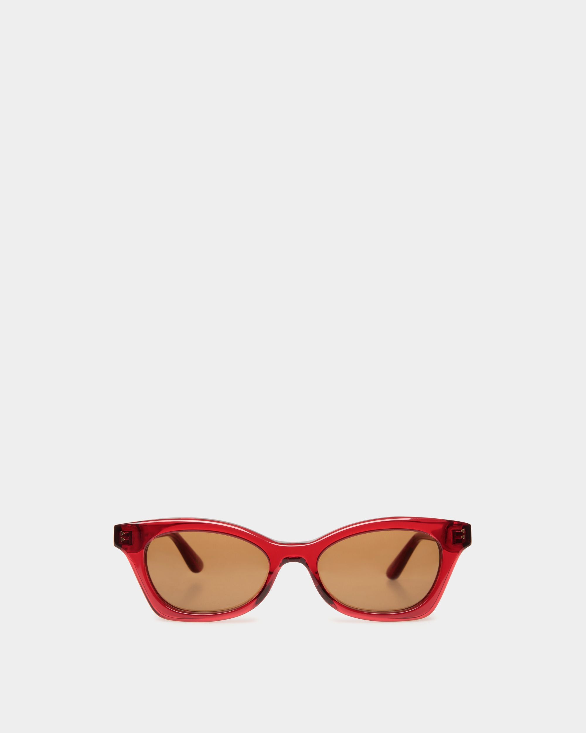 Sue Sunglasses In Red Acetate - Women's - Bally - 01