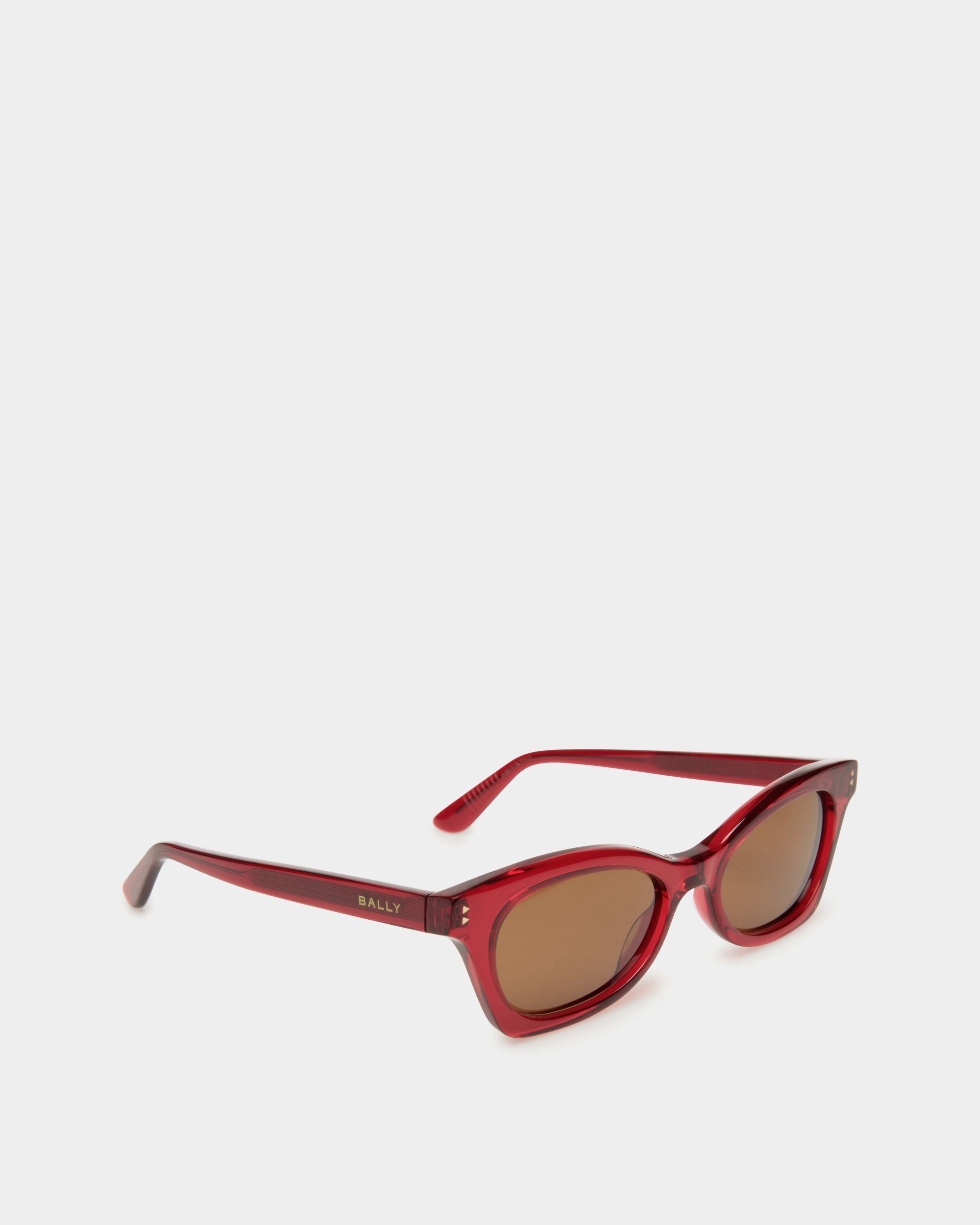 Sue Sunglasses In Red Acetate - Women's - Bally - 02