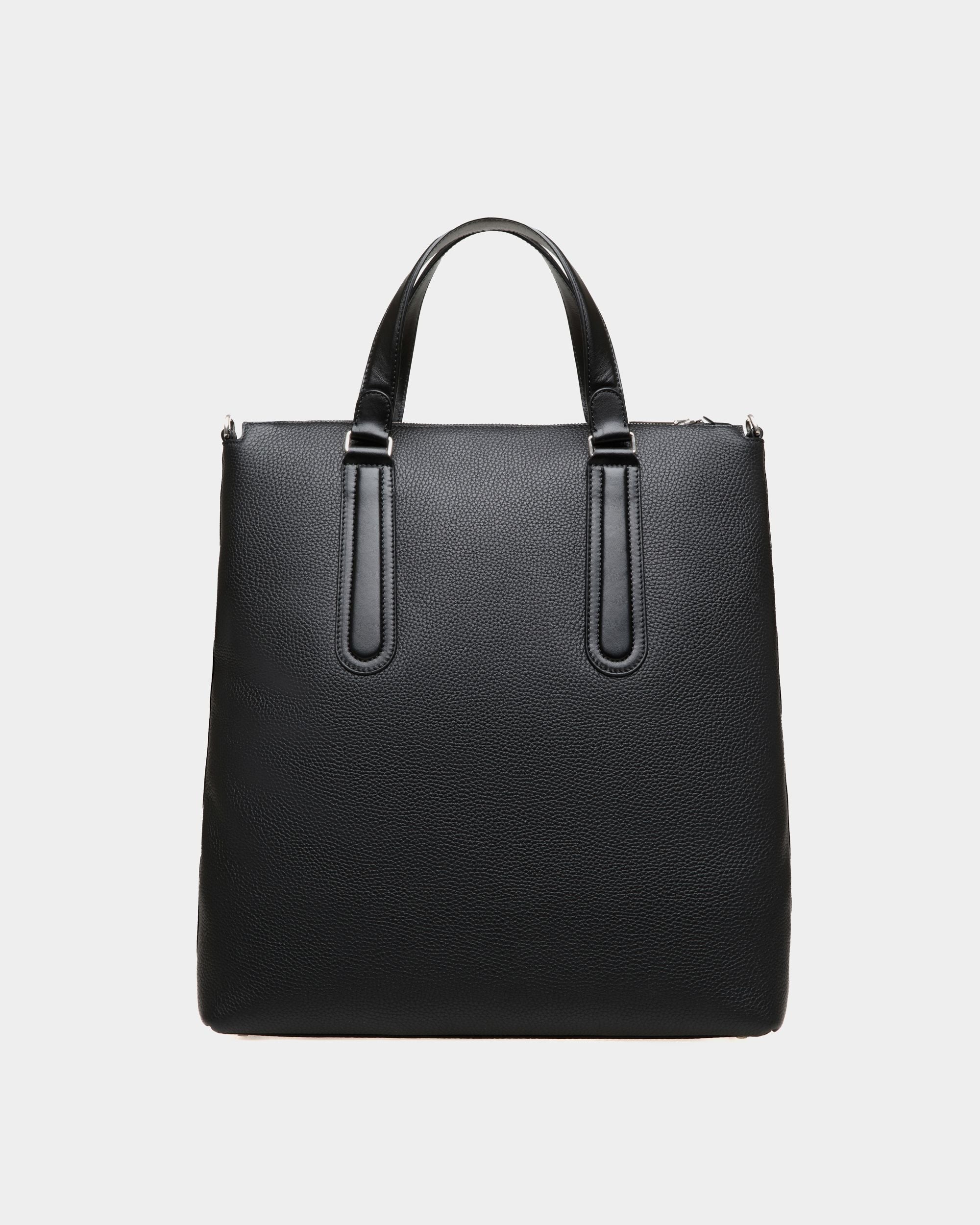 Tote Spin De Piel Granulada Color Negro - Hombre - Bally - 03