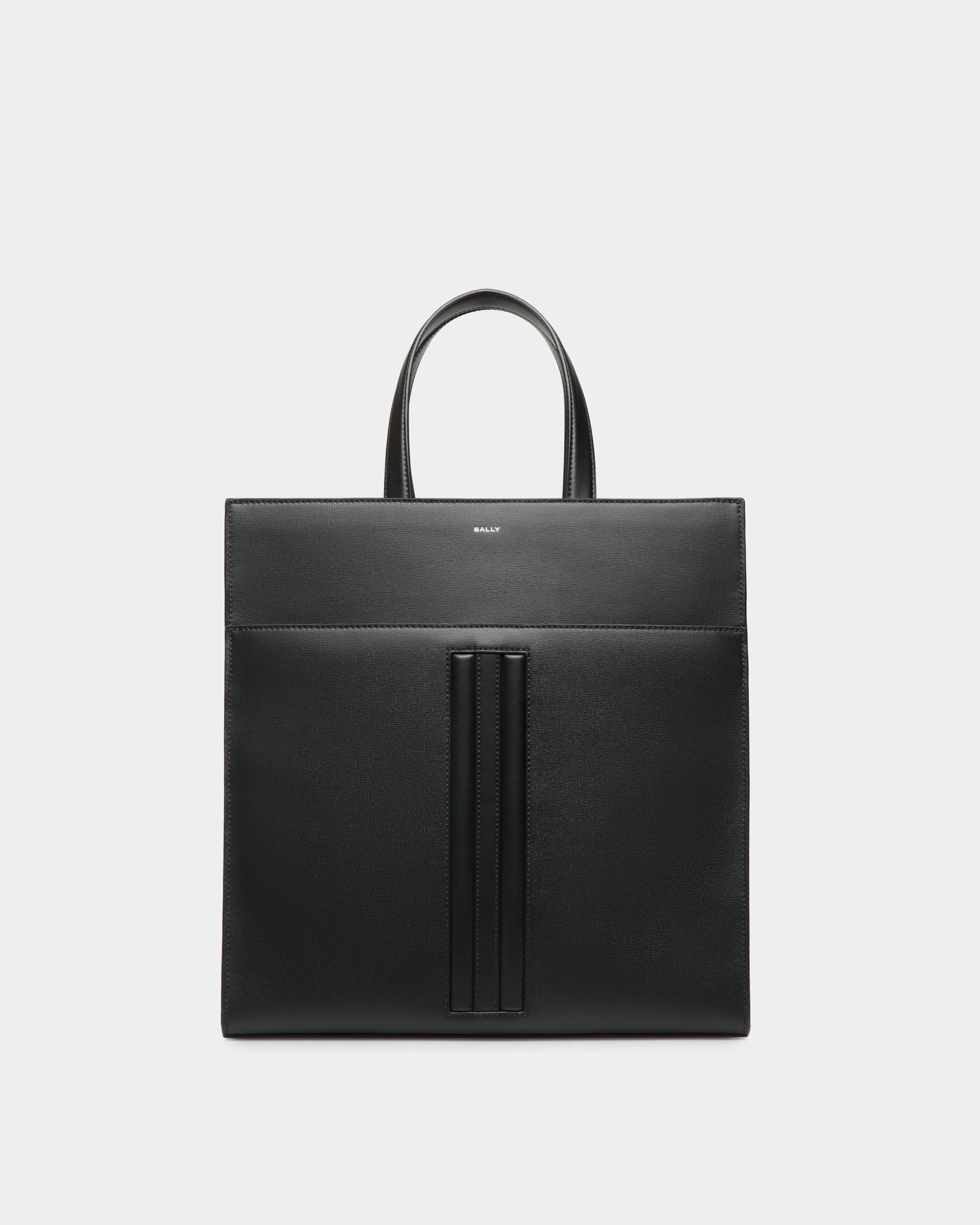 Mythos Tote In Black Recycled Leather - Men's - Bally - 01