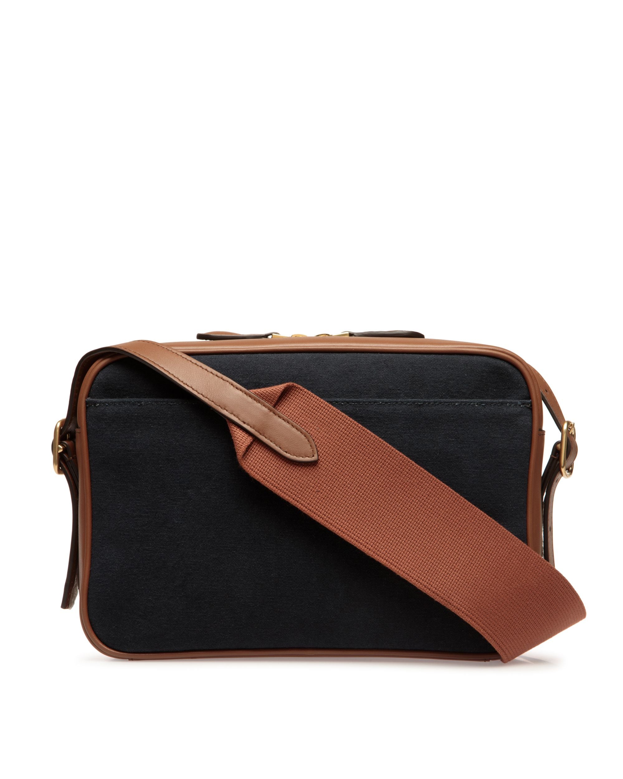 Beckett Crossbody Bag in Navy Blue Cotton Canvas - Men's - Bally - 02