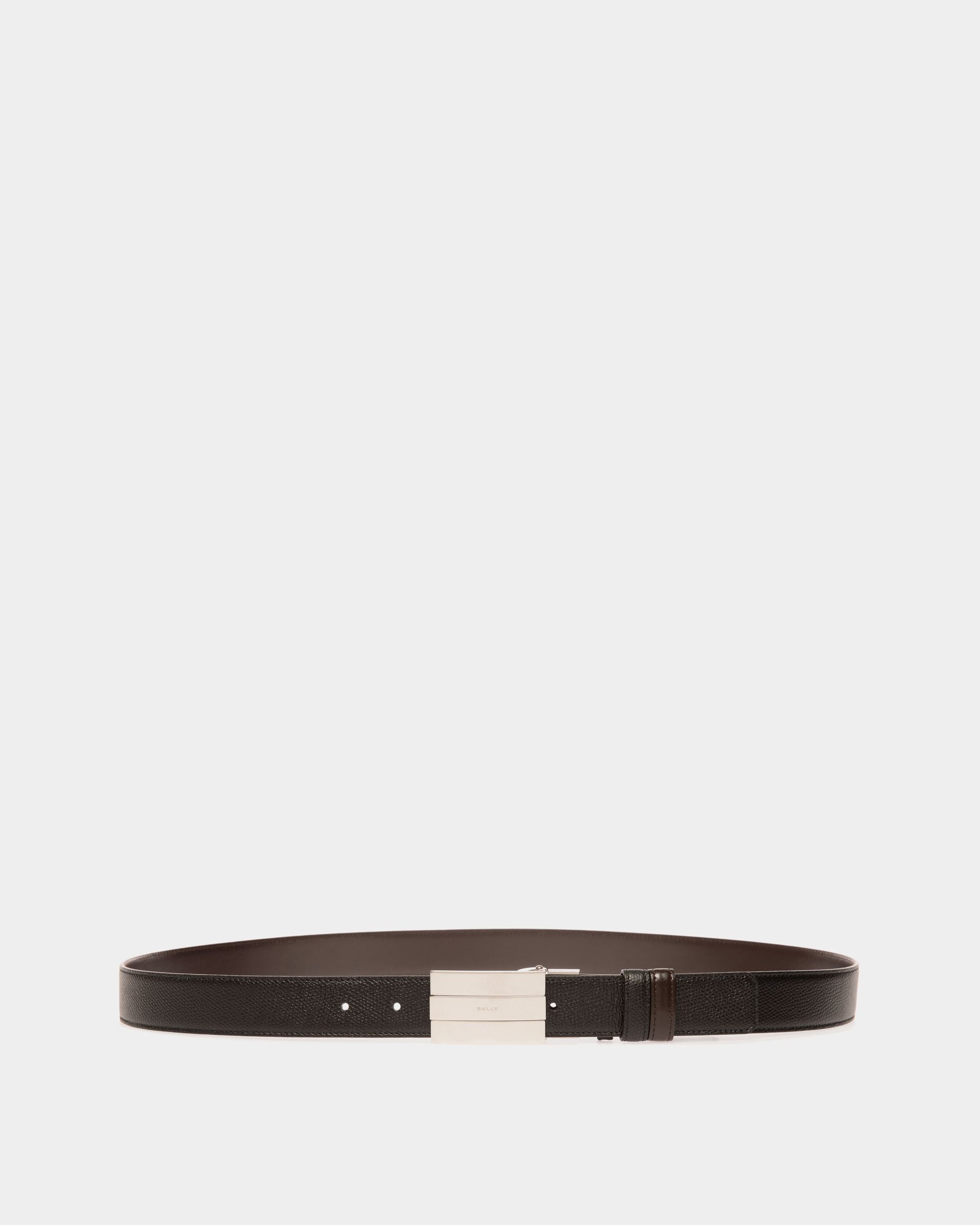 Ollam 30mm Reversible And Adjustable Belt in Black And Brown Leather - Men's - Bally - 01