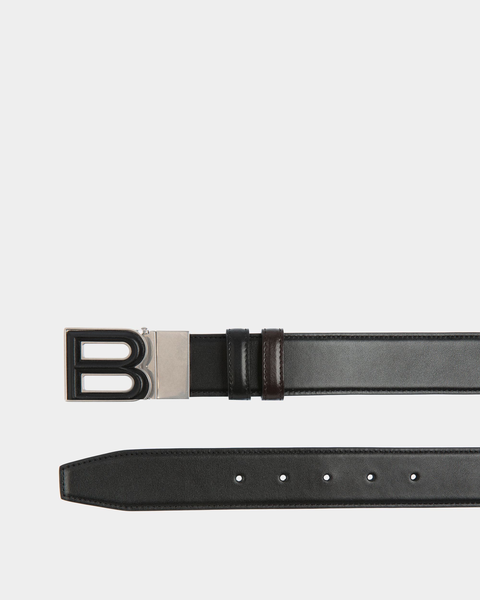 B Bold 35mm Reversible And Adjustable Belt In Black And Brown Leather - Men's - Bally - 02