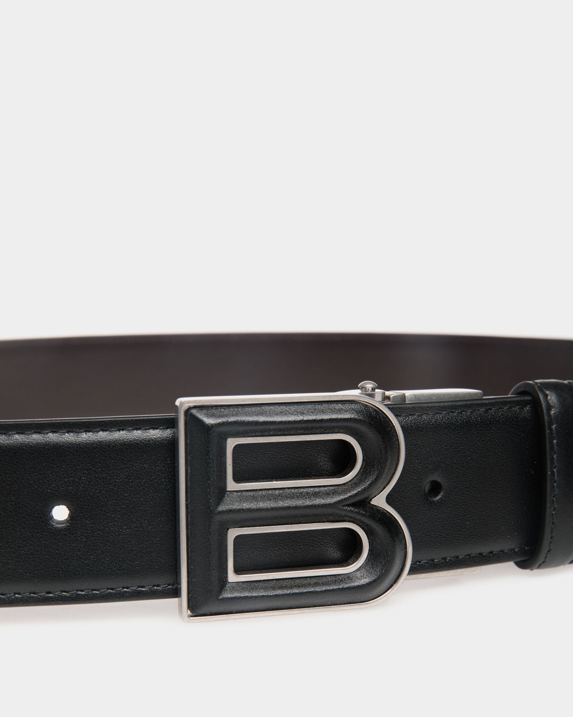 Cinturón Reversible Y Ajustable B Bold 35 Mm De Piel Negra Y Marrón - Hombre - Bally - 03