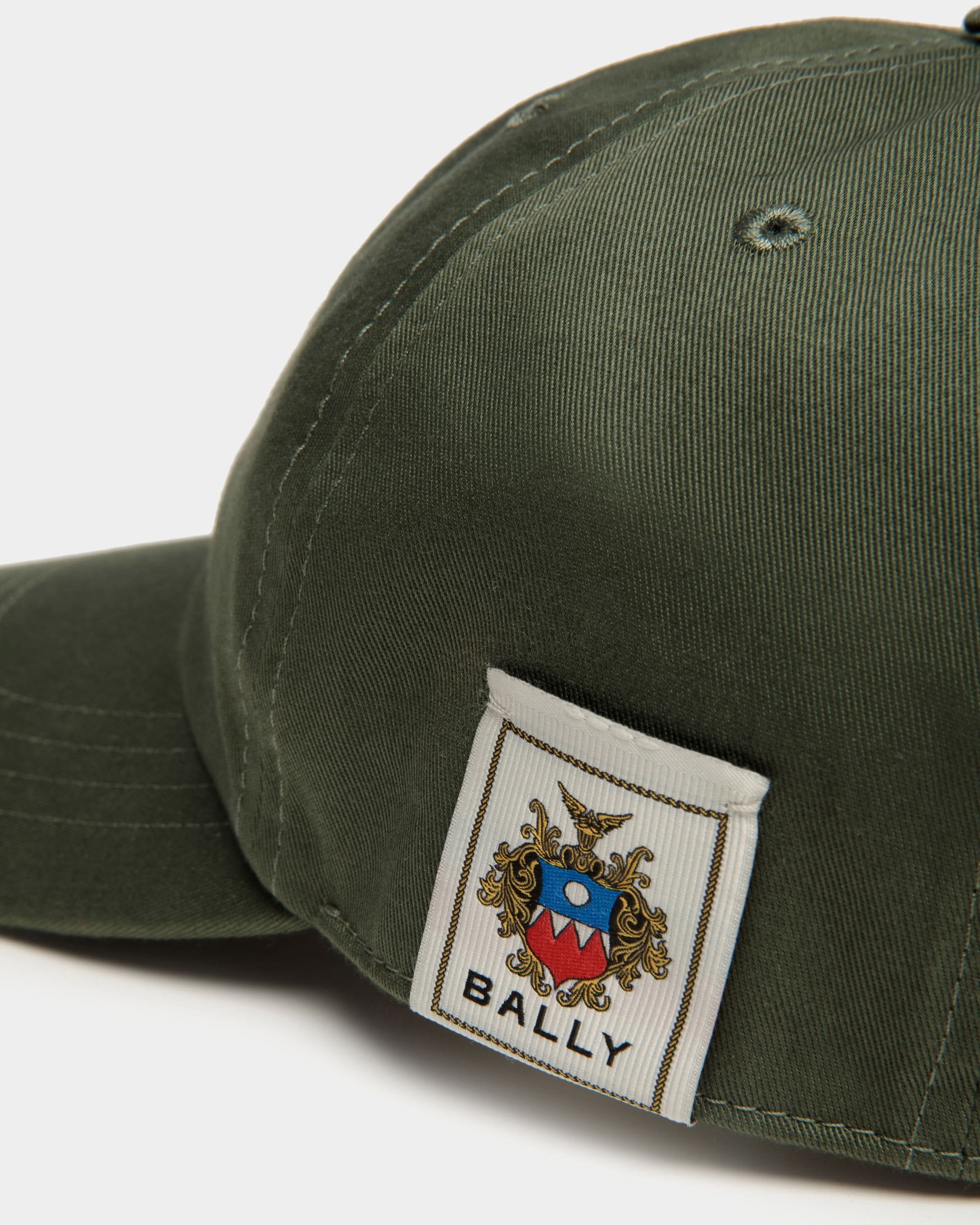 Gorra Con Logotipo Bally Crest De Algodón Military Green - Hombre - Bally - 03