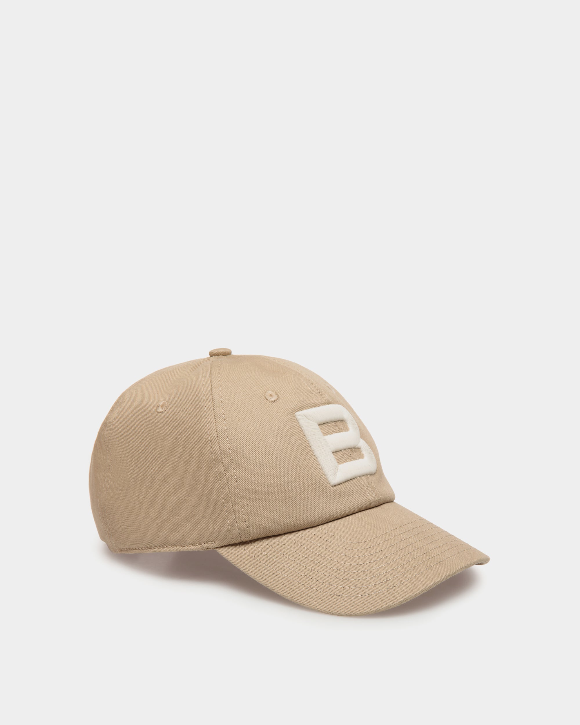 Baseball Hat in Beige Cotton - Men's - Bally - 01