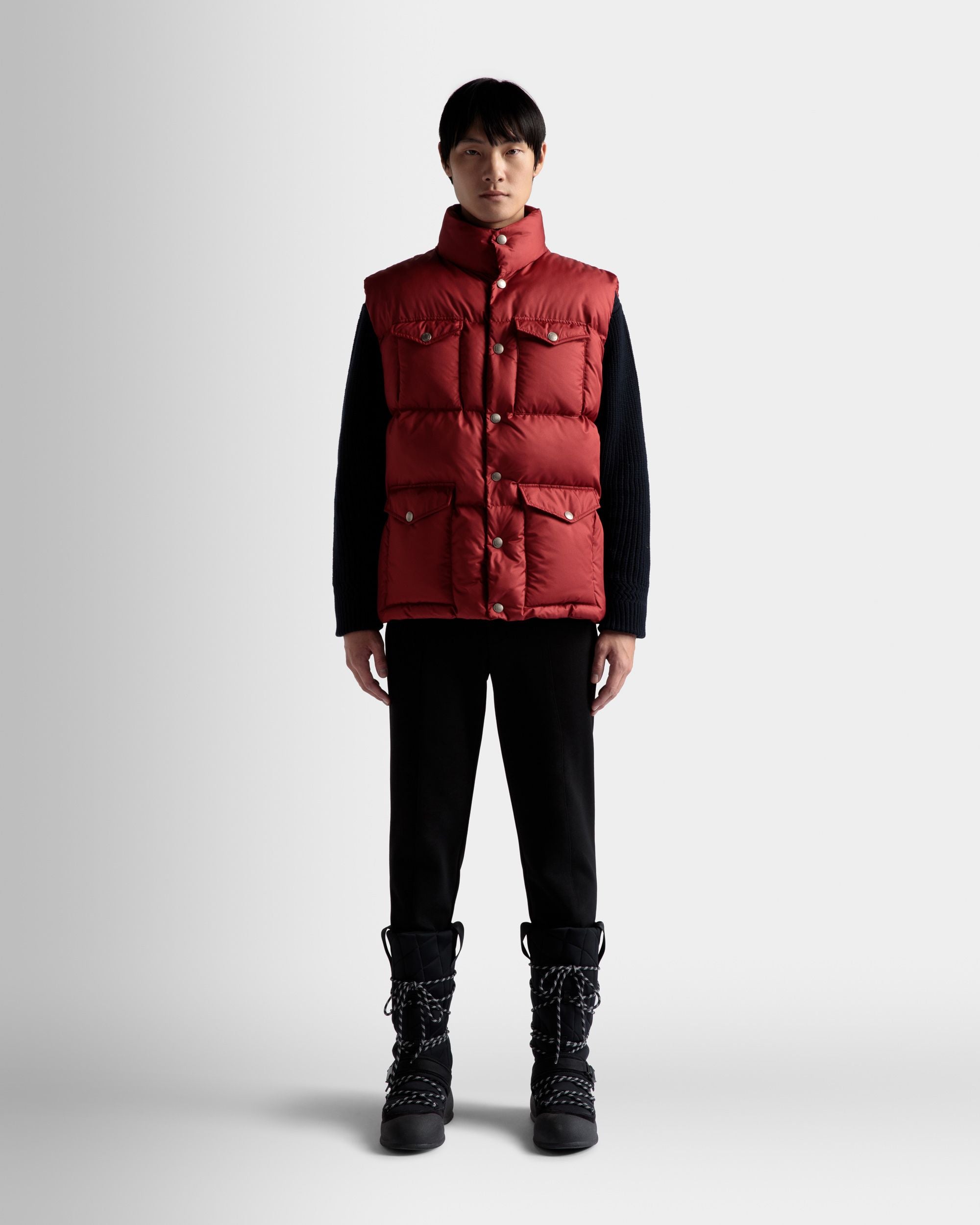 Puffer Vest In Red - Men's - Bally - 02