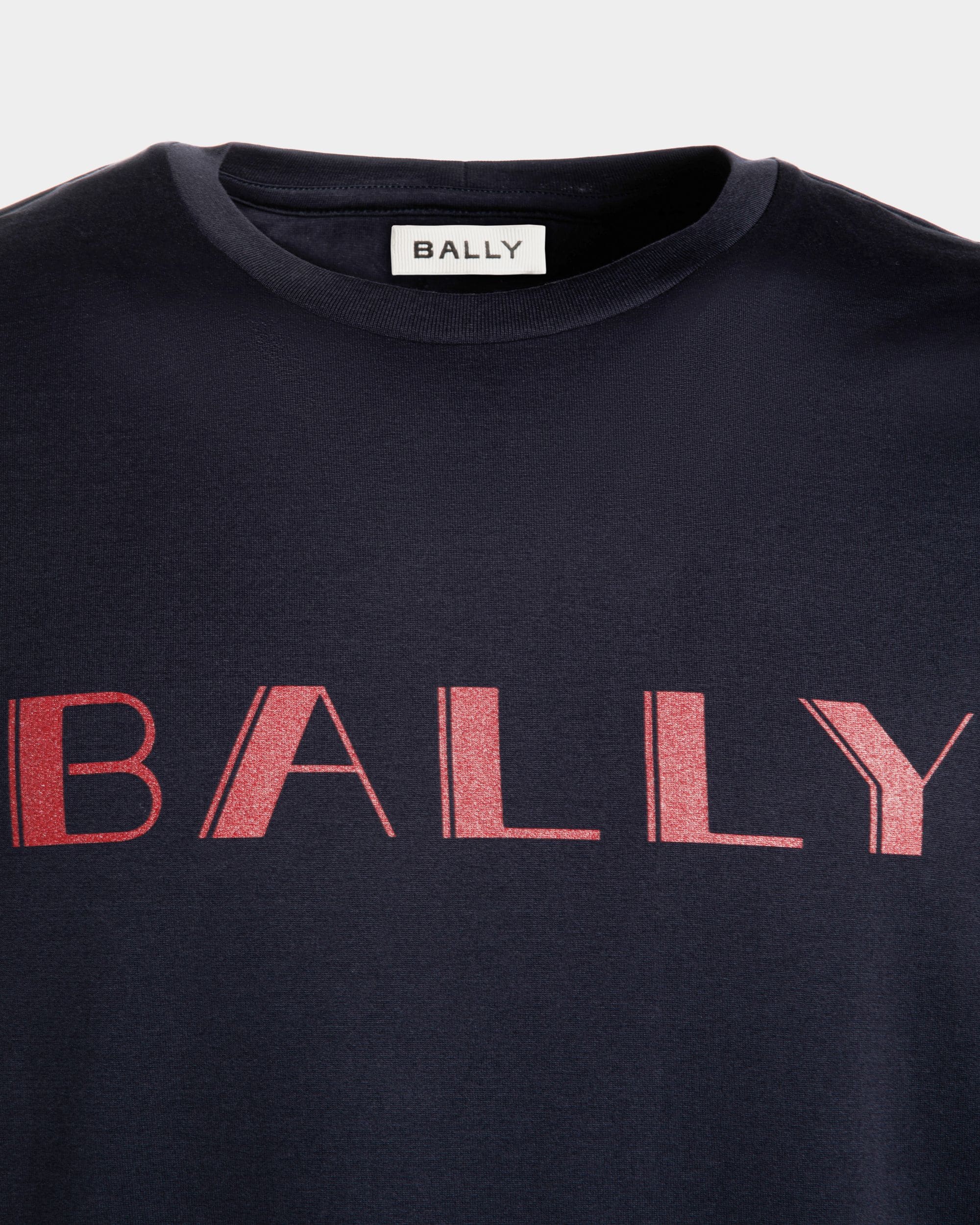 Camiseta Summer Capsule De Algodón Navy Blue - Hombre - Bally - 02