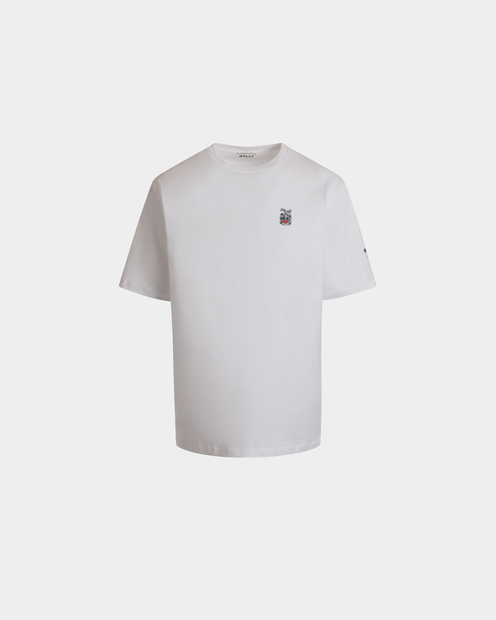 Camiseta De Algodón Blanco - Hombre - Bally - 01