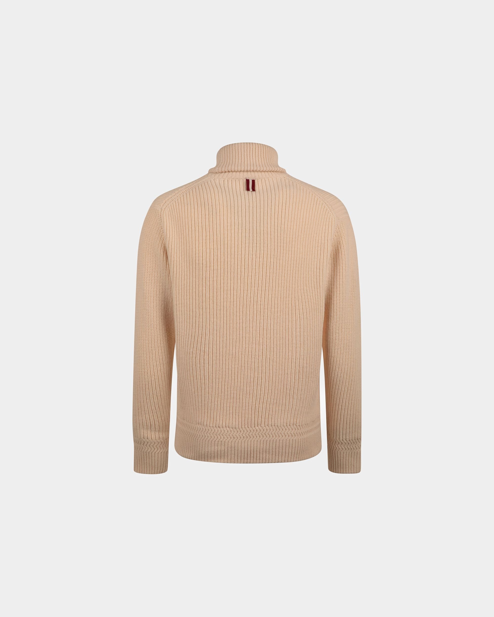 Turtleneck Sweater In Beige Wool - Men's - Bally - 07