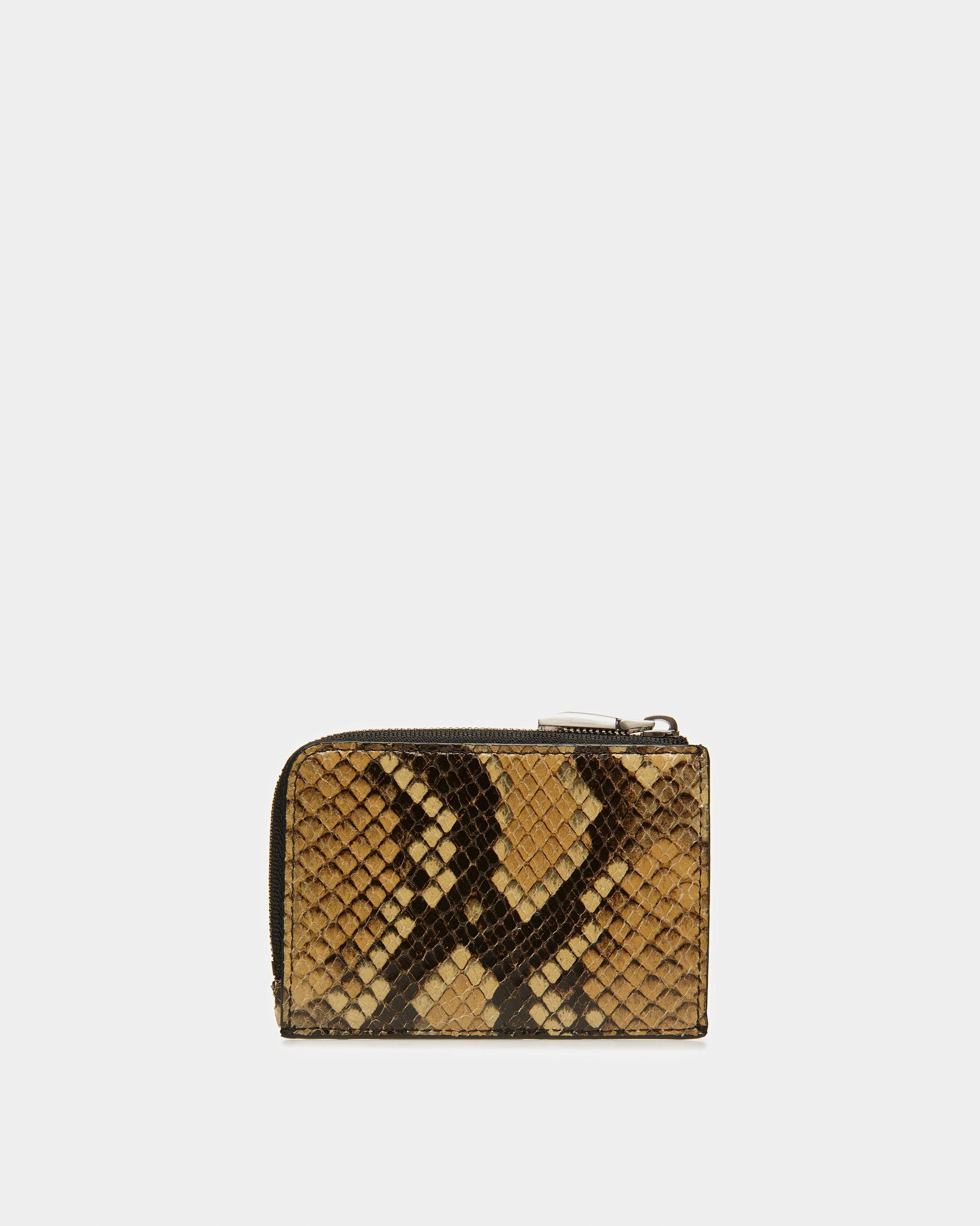 Zipped Coin Holder In Python Print - Men's - Bally - 02