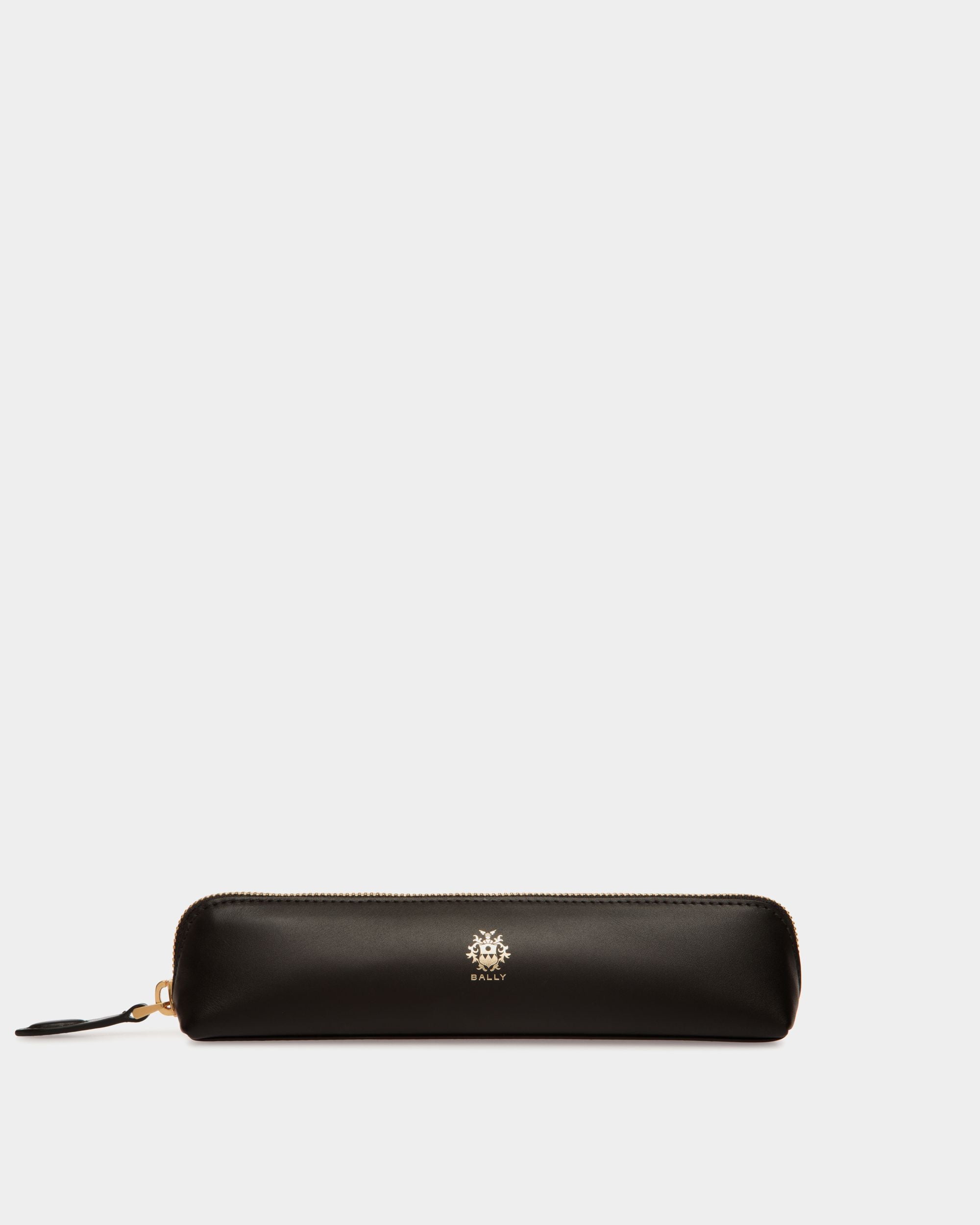 Beckett Pencil Case in Black Leather - Men's - Bally - 01