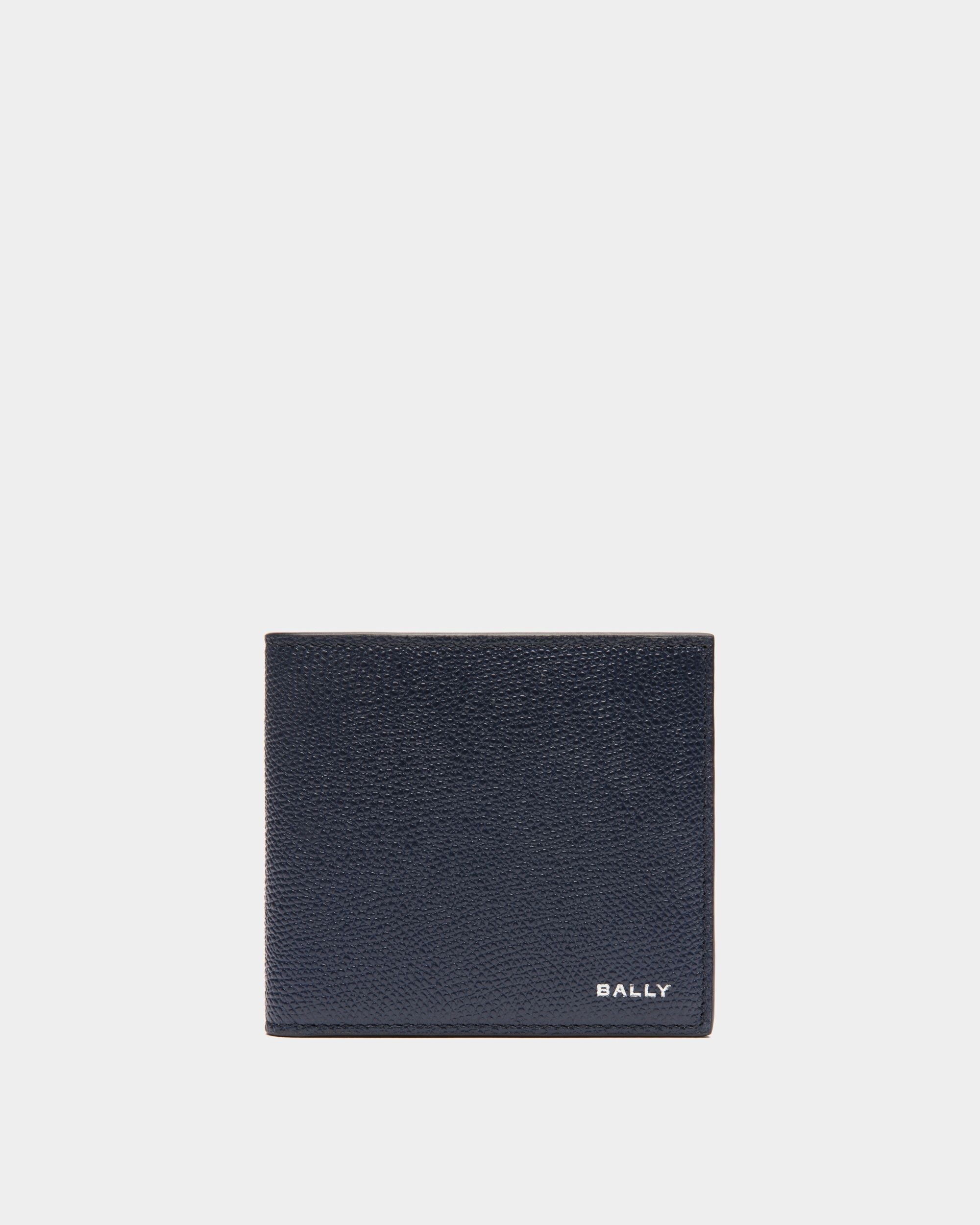 Flag Bifold Wallet in Blue Leather - Men's - Bally - 01