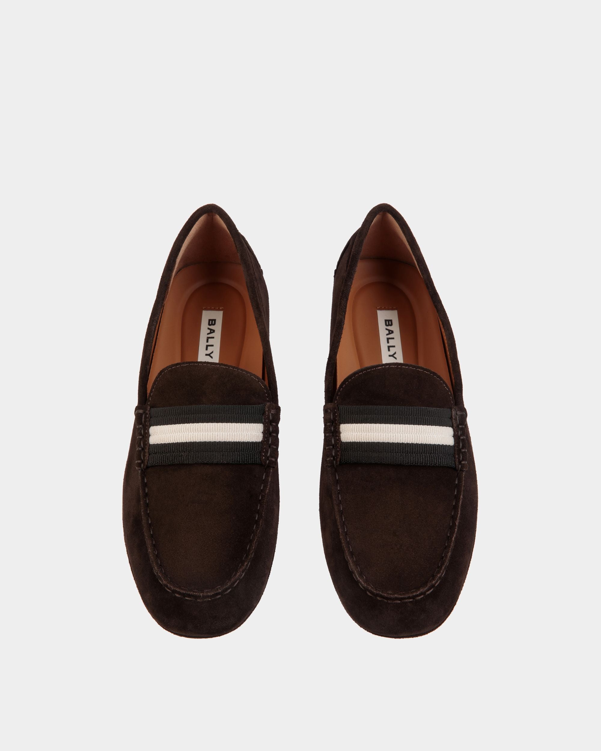 Kerbs Driver in Ebano Suede - Hombre - Bally - 05