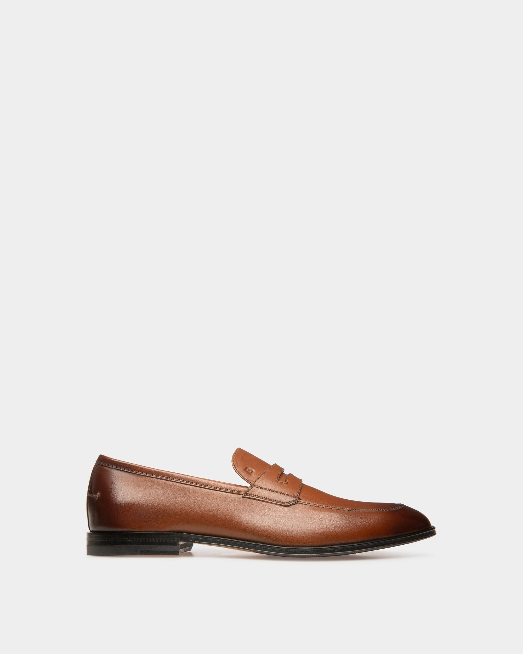 Webb Mocasín En Piel De Color Marrón - Hombre - Bally - 01