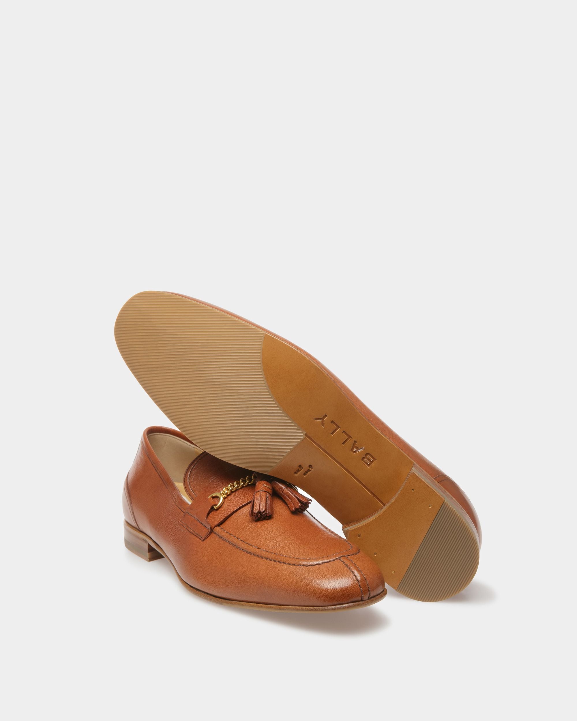 Mocasines Suisse De Piel Marrón - Hombre - Bally - 04