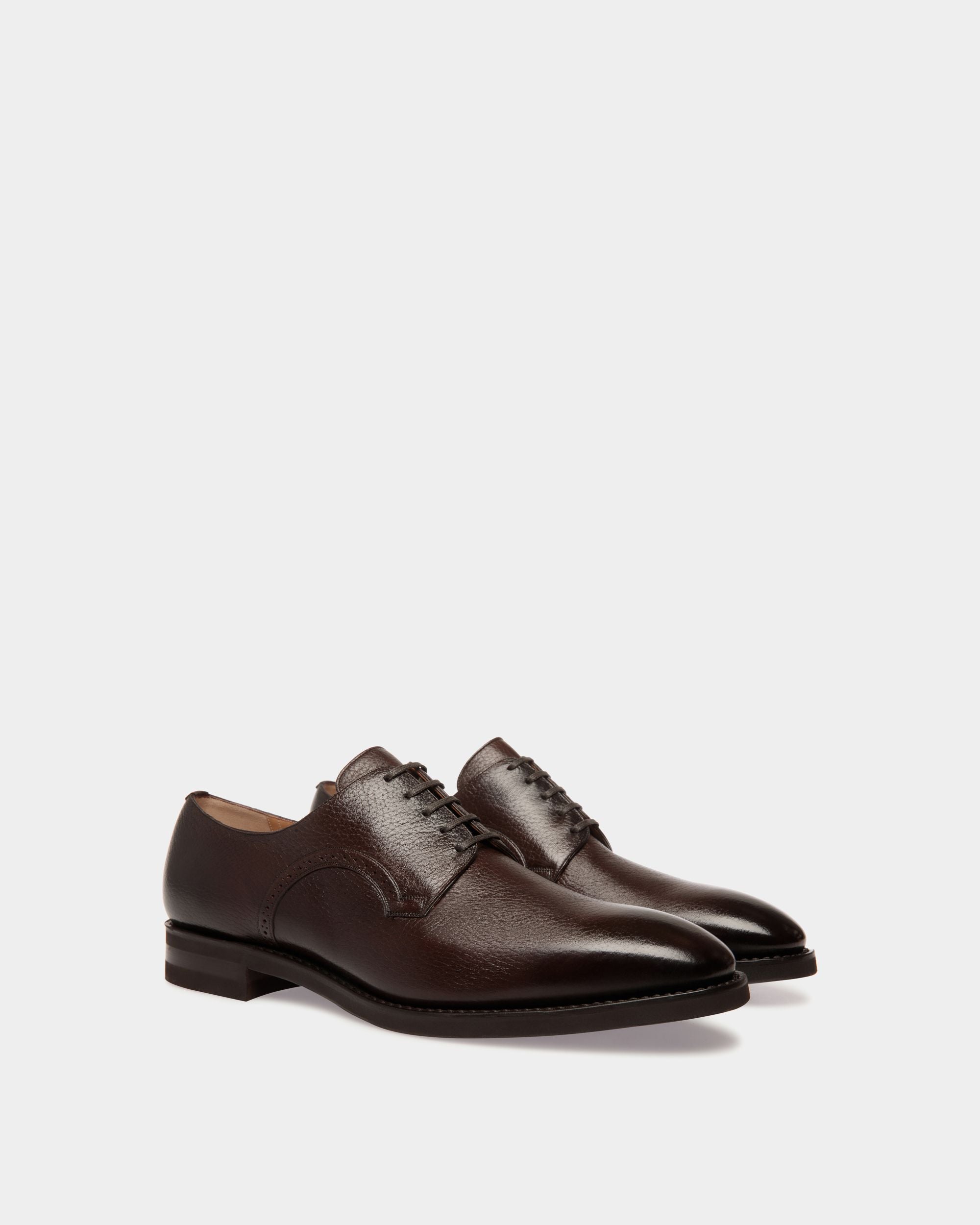 Scribe Derby in Brown Deer Leather - Men's - Bally - 02