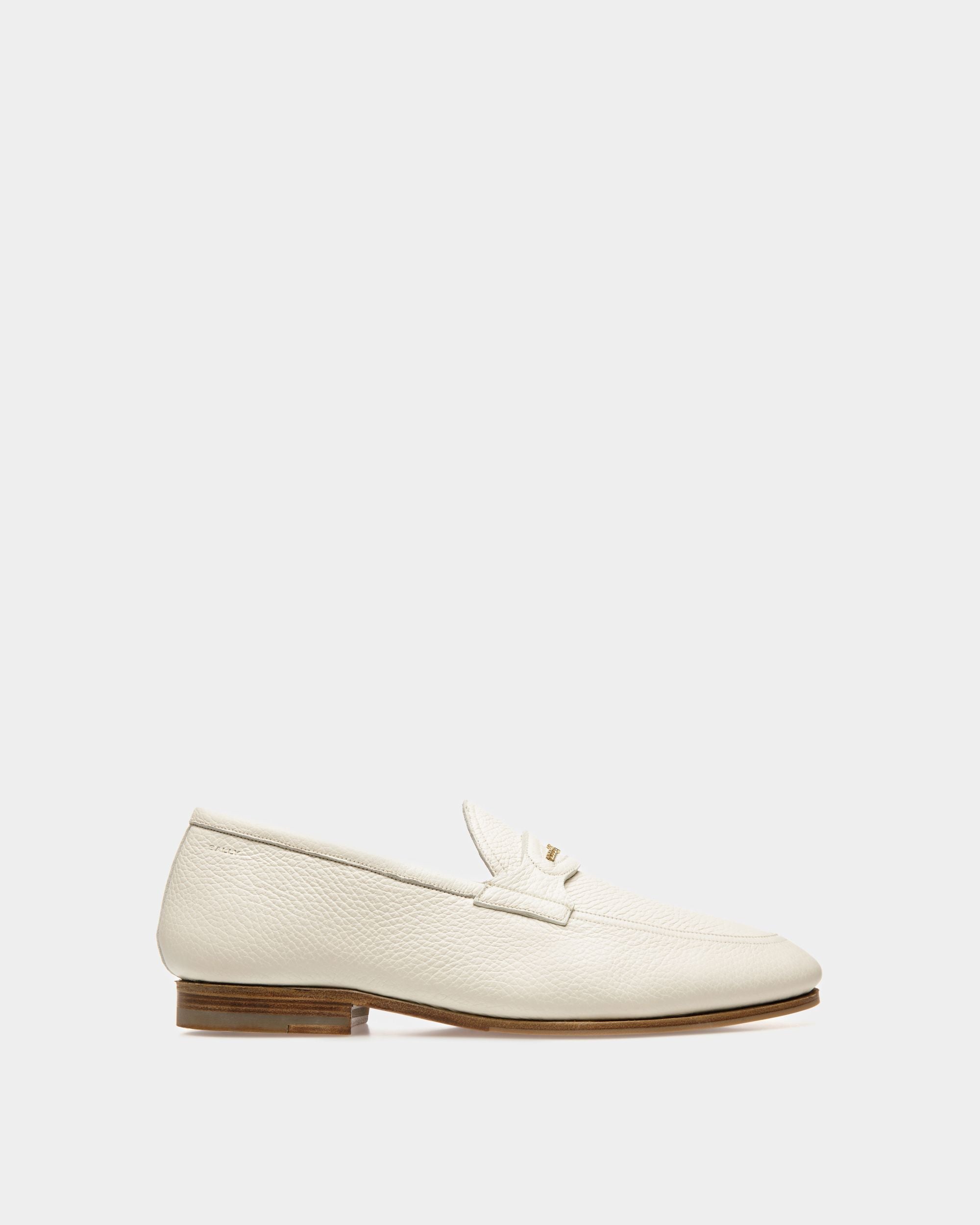 Mocasines Pesek De Piel Blanca - Hombre - Bally - 01