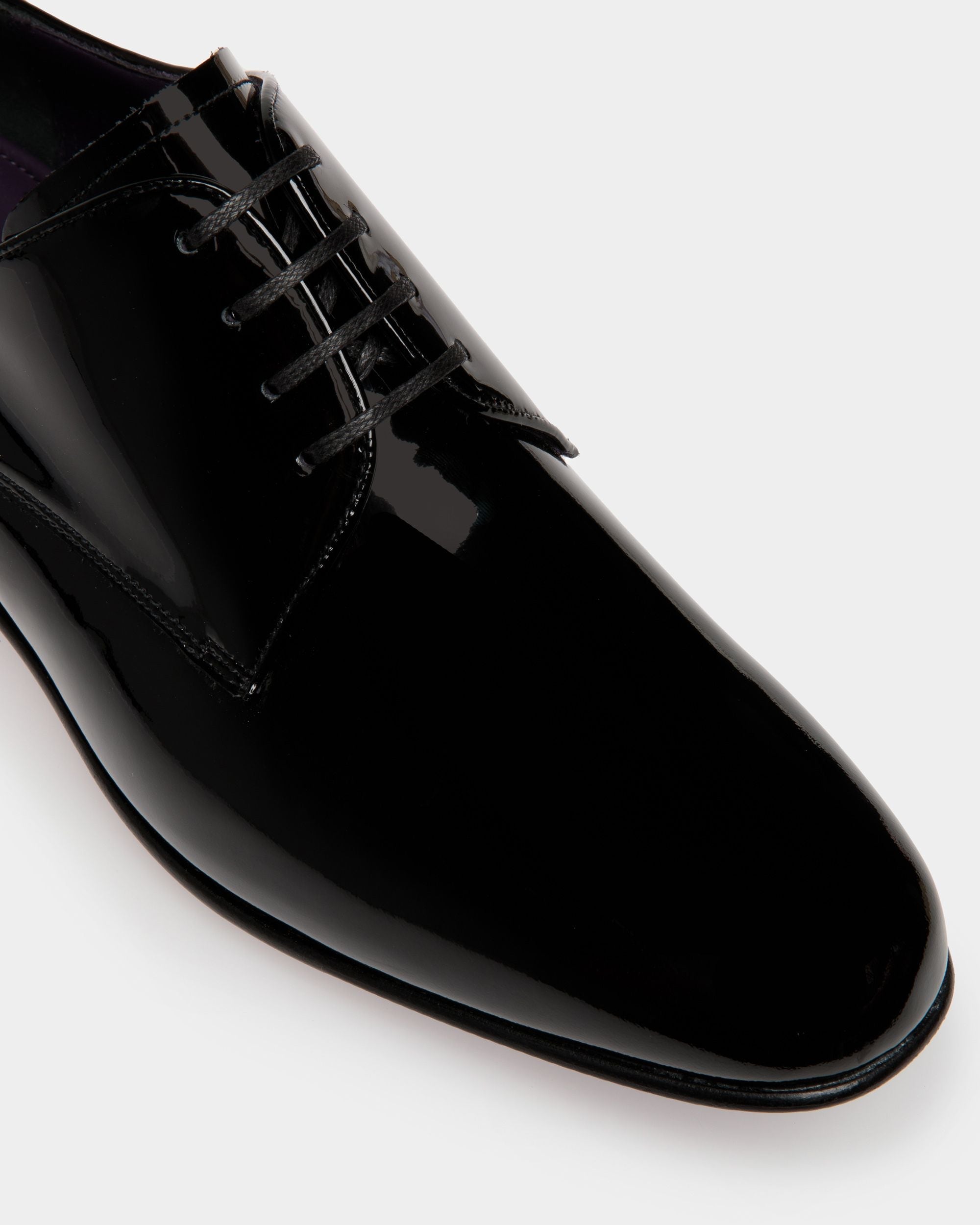 Suisse Derby in Black Patent Leather - Men's - Bally - 05