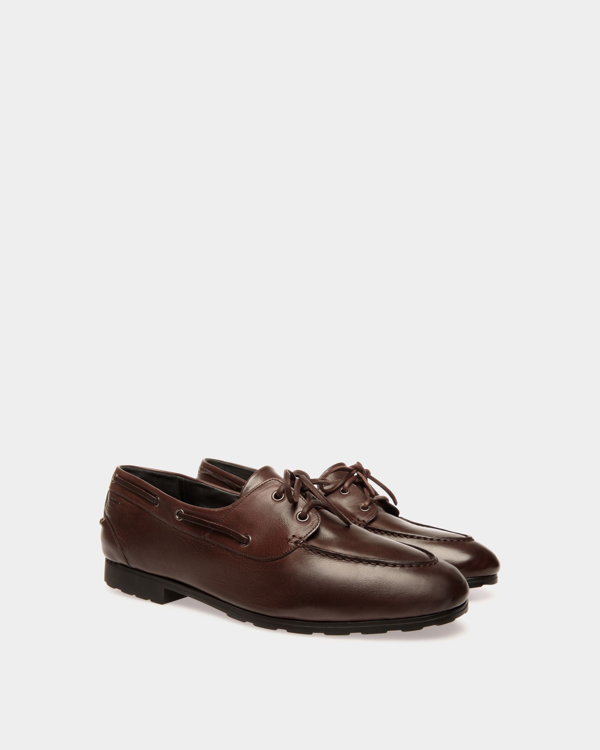 Mocasín Plume De Piel Ébano - Hombre - Bally - 02