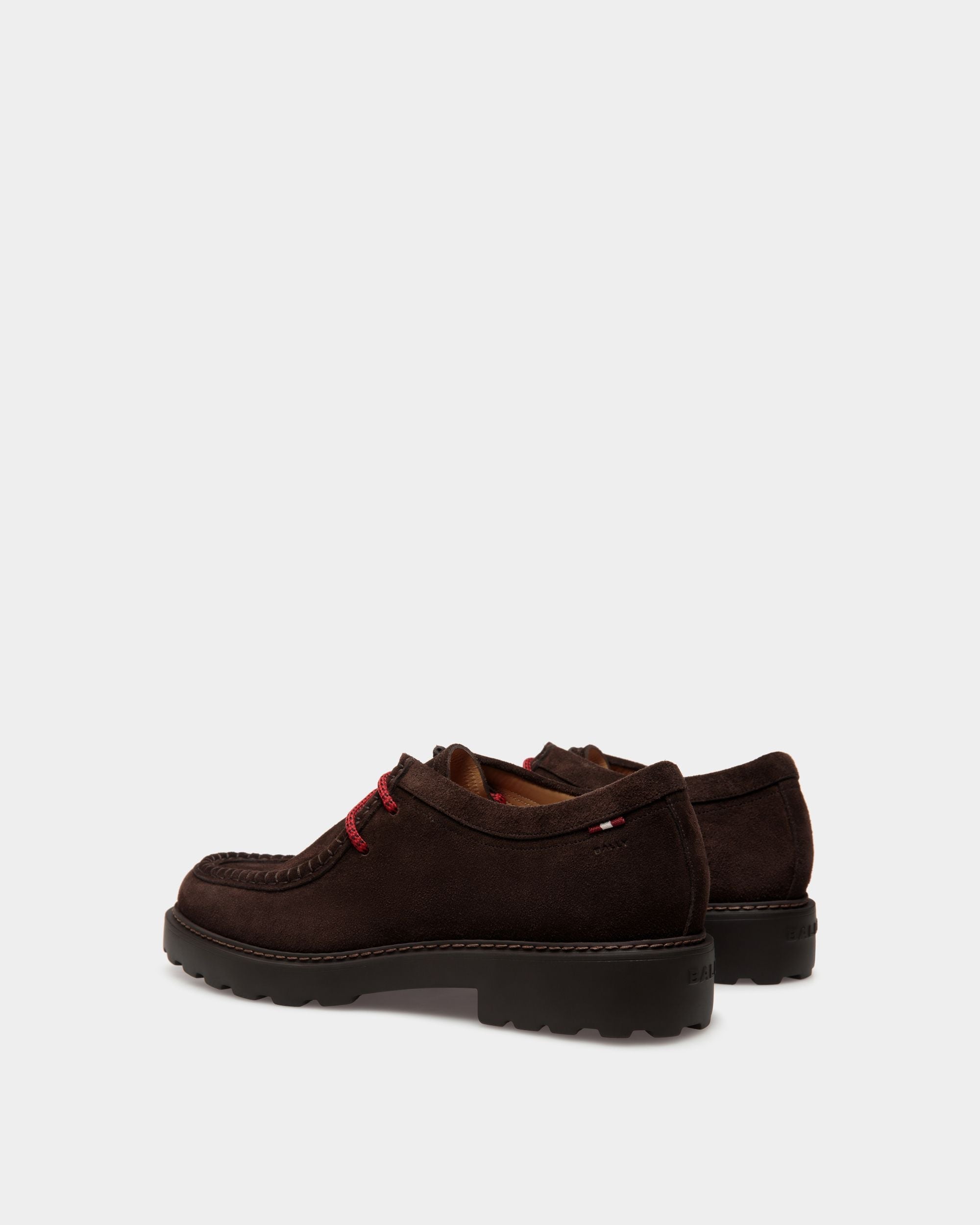 Gusto Derby in Ebano Suede - Men's - Bally - 04