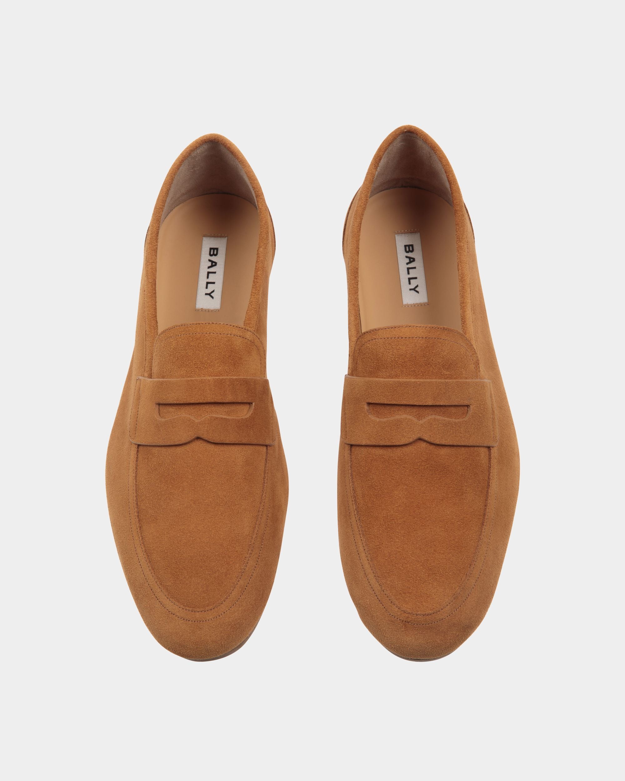 Plume Loafer in Brown Suede - Men's - Bally - 05