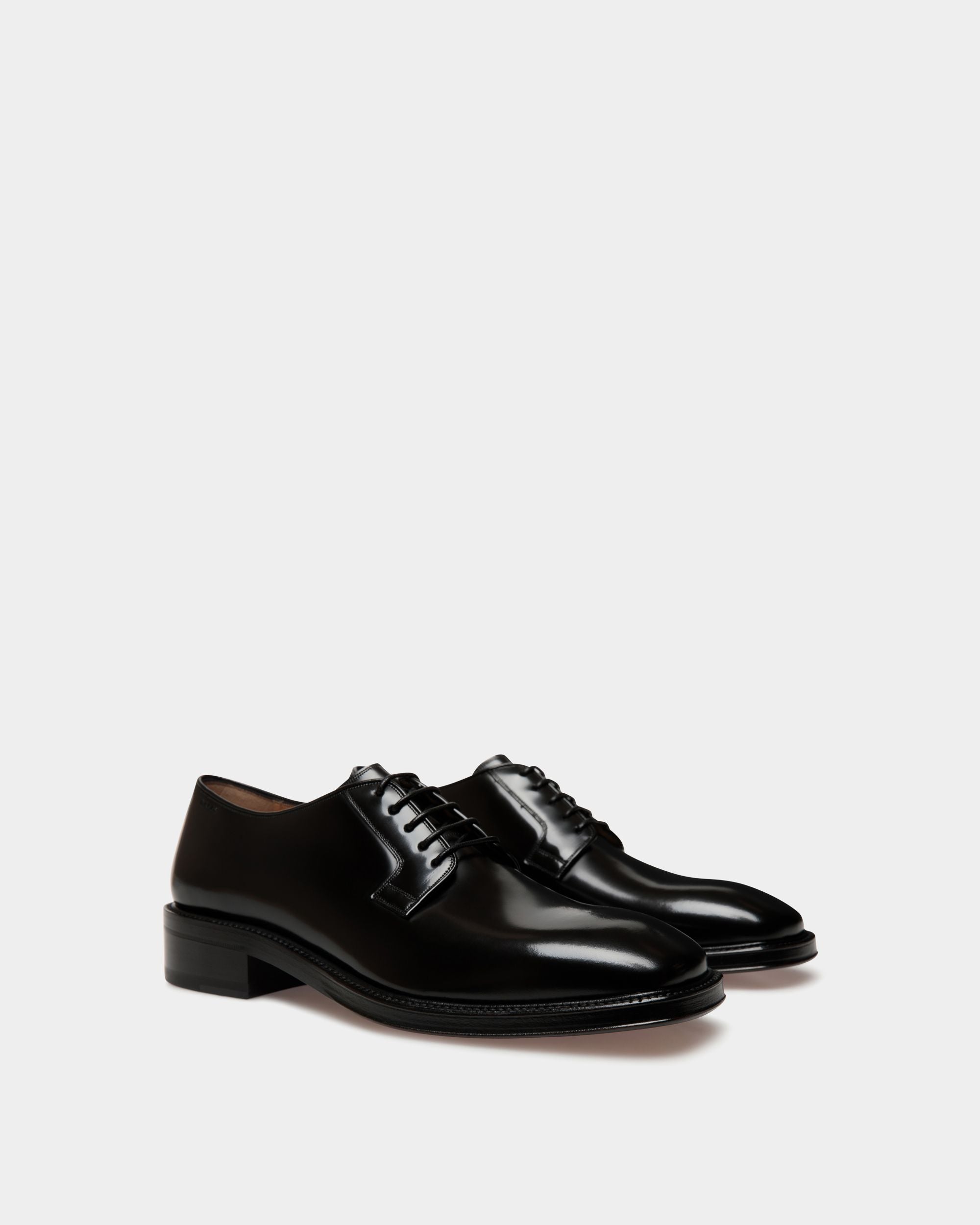 Sockel Derby In Black Leather - Men's - Bally - 02