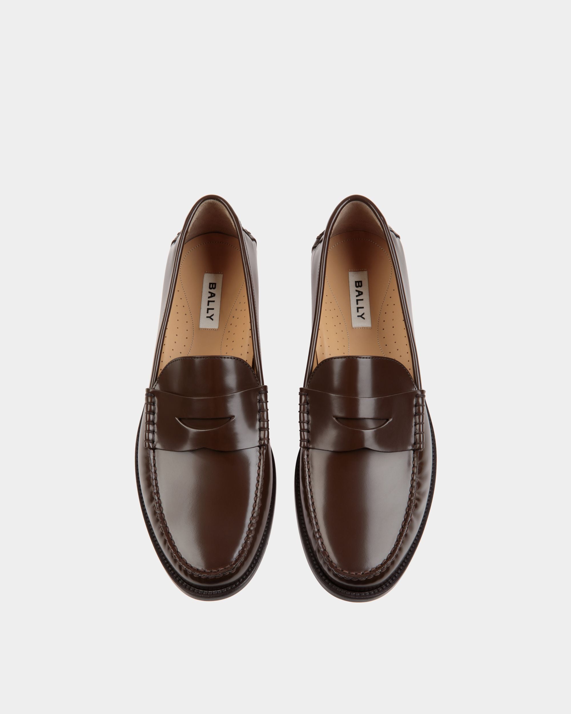 Capitol Loafer in Ebano Leather - Men's - Bally - 05