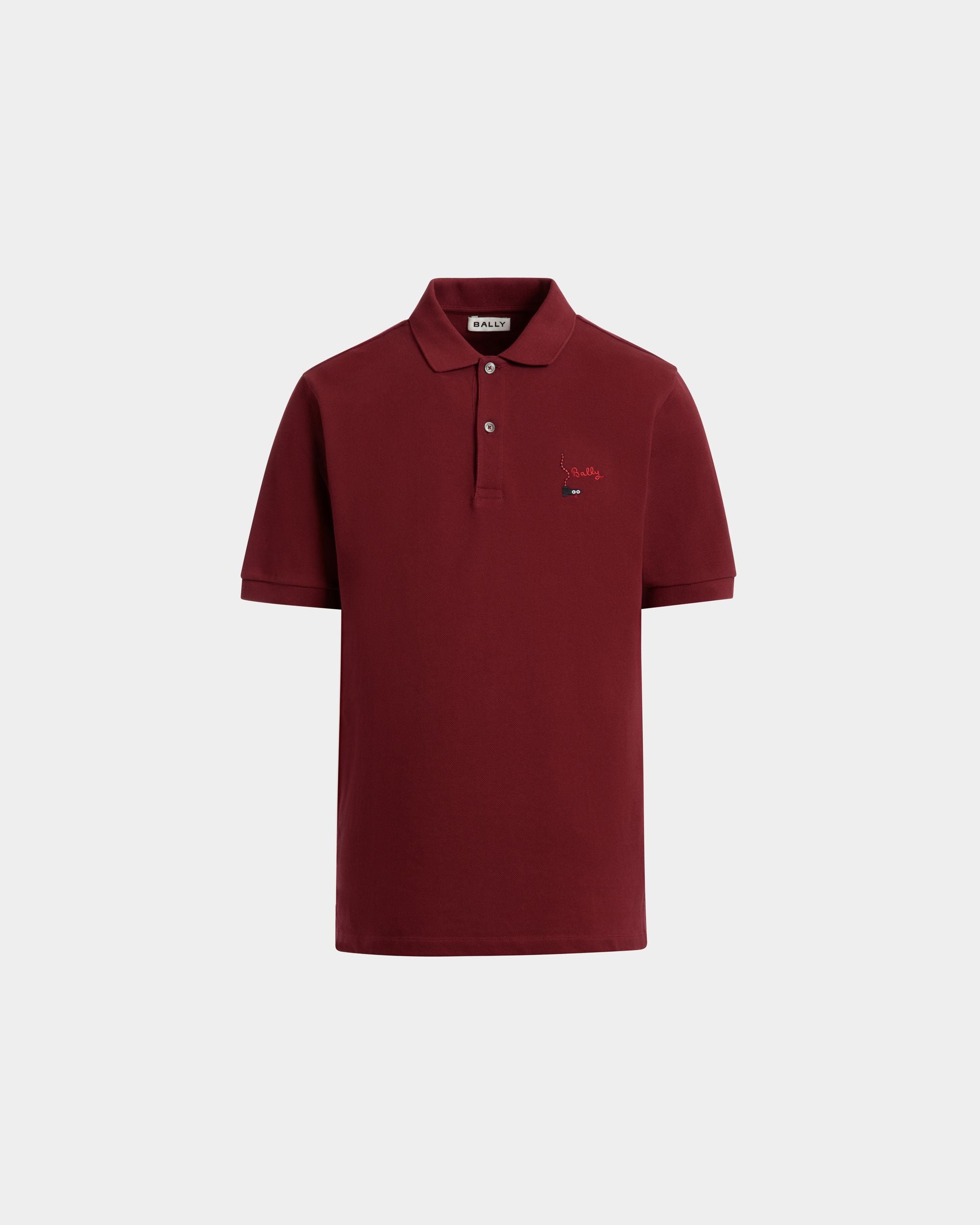 Polo in Sirah Cotton - Men's - Bally - 01