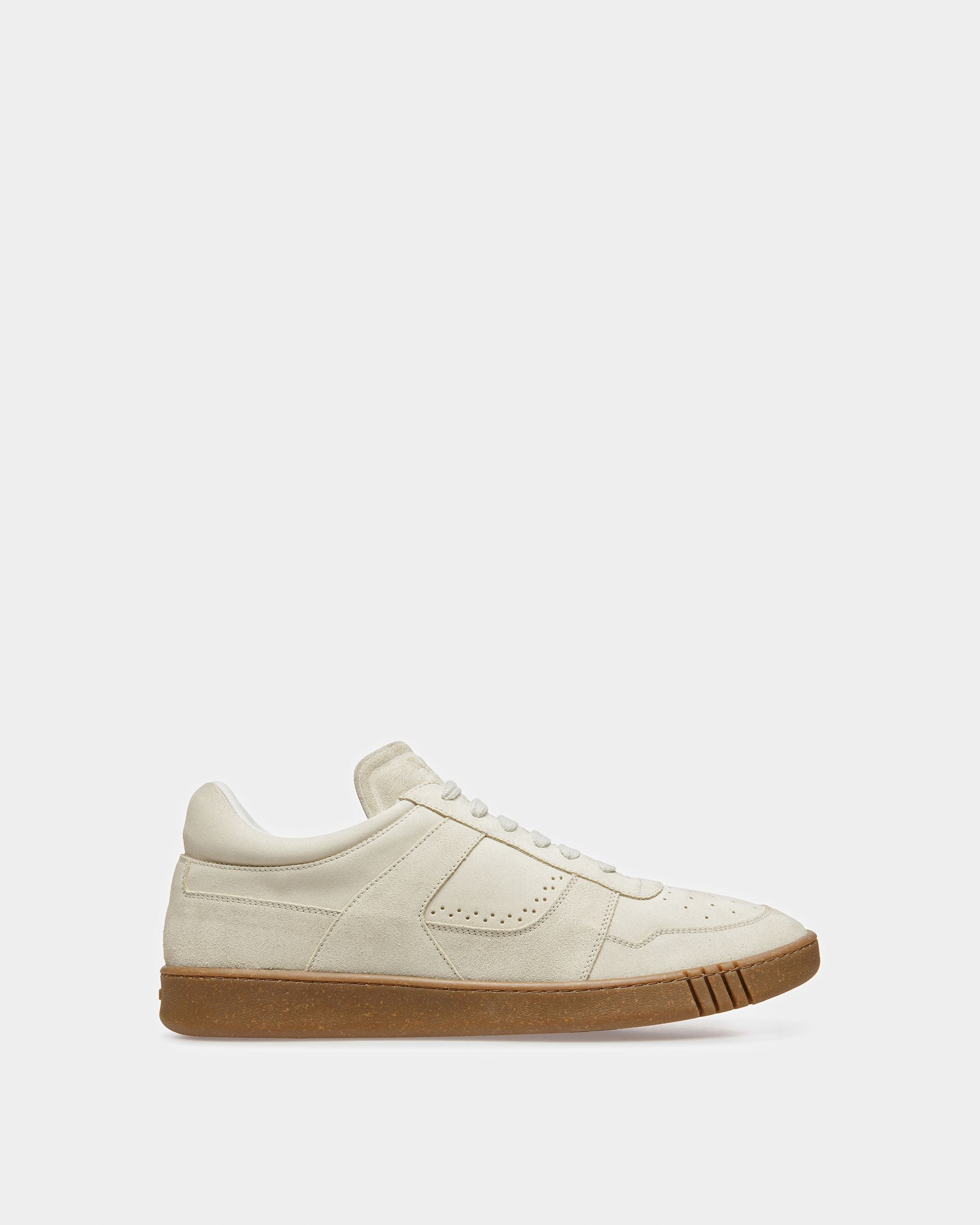 Weky Leather Sneakers In Dusty White - Men's - Bally - 01