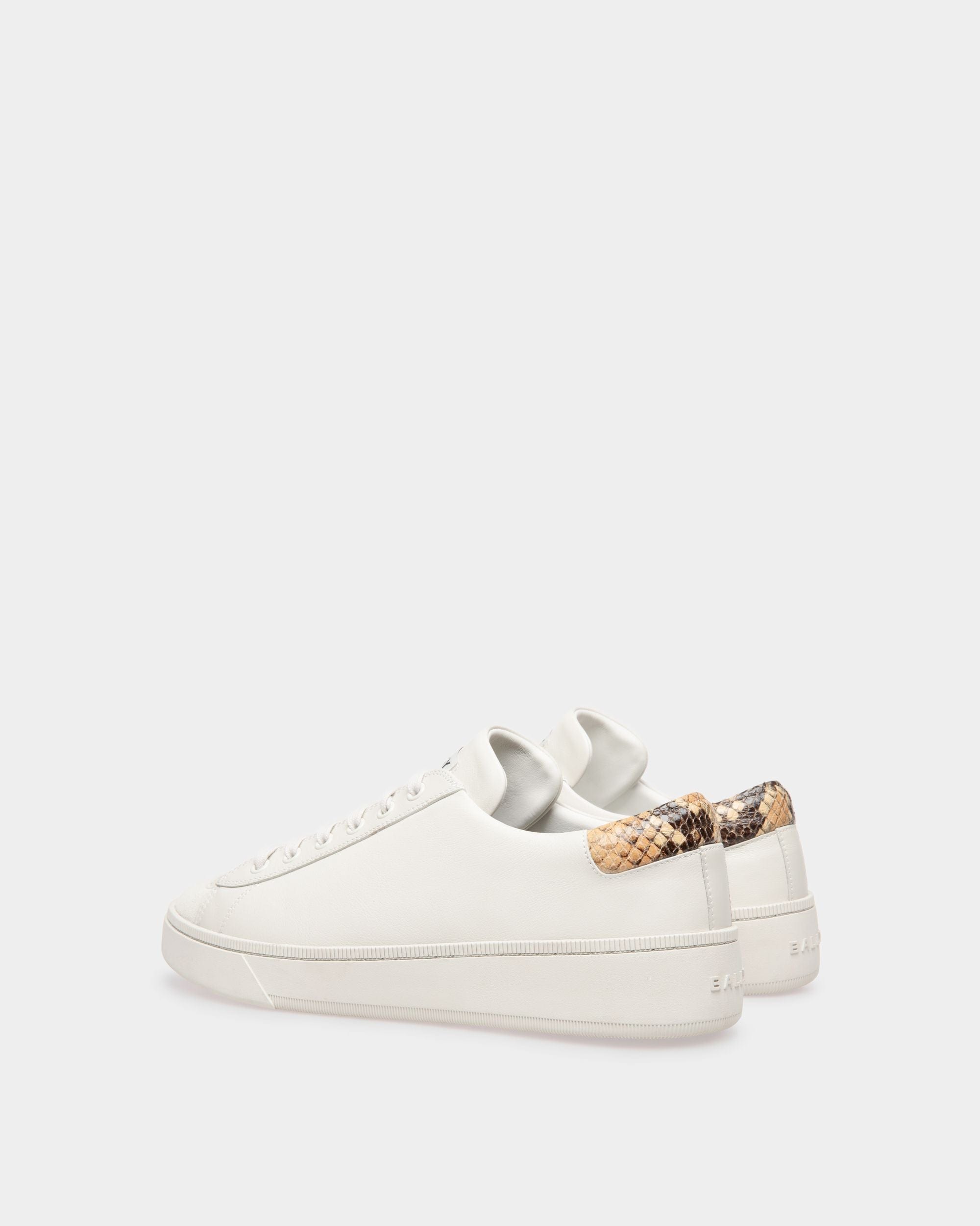 Raise Sneakers In Dusty White Leather - Men's - Bally - 04