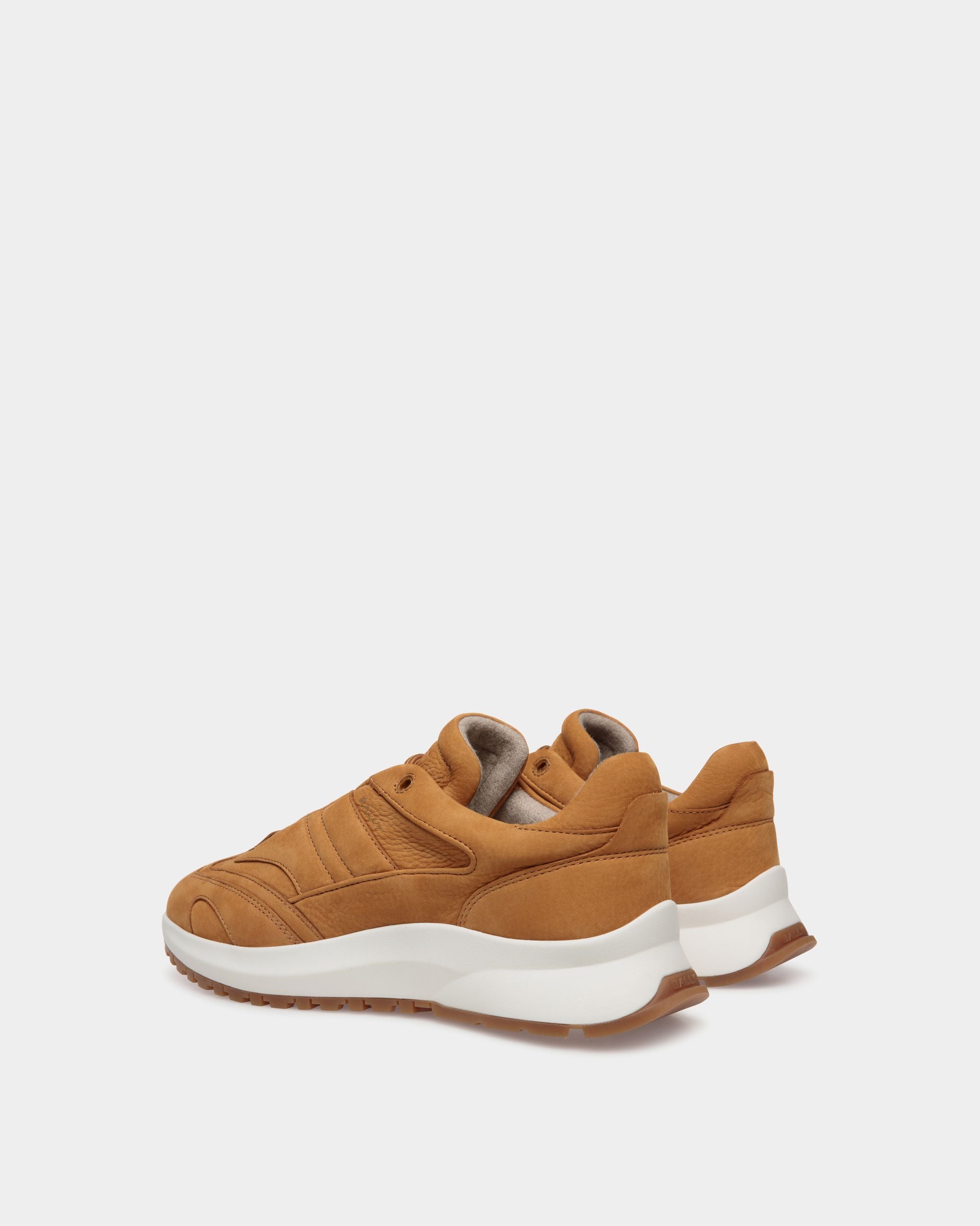 Outline Sneaker in Brown Nubuck Leather - Men's - Bally - 03