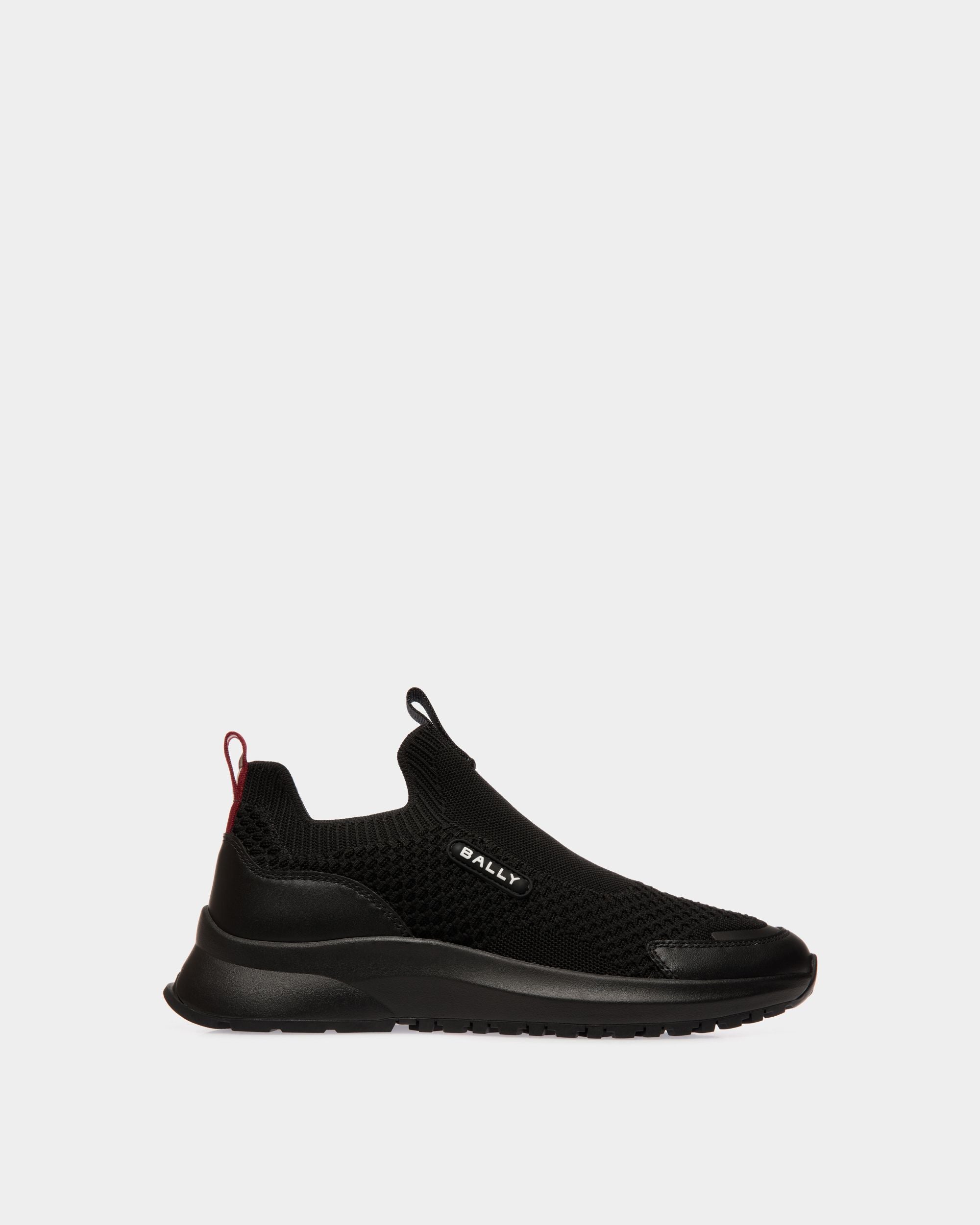 Outline Sneaker in Black Knit - Men's - Bally - 01