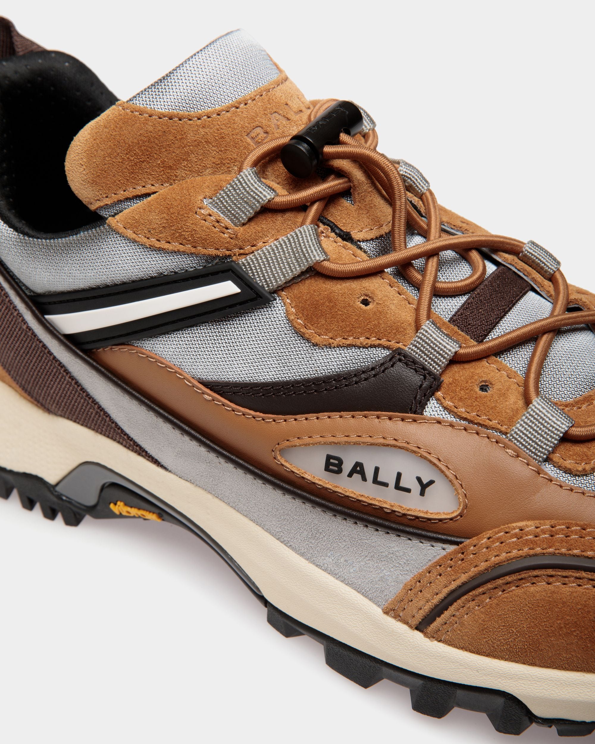 Zapatilla Faster De Piel Y Nailon Multicolor - Hombre - Bally - 05