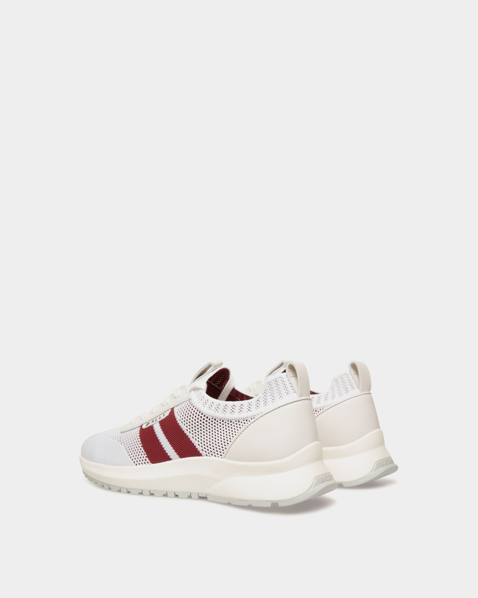 Outline Sneaker in White Knit - Men's - Bally - 04