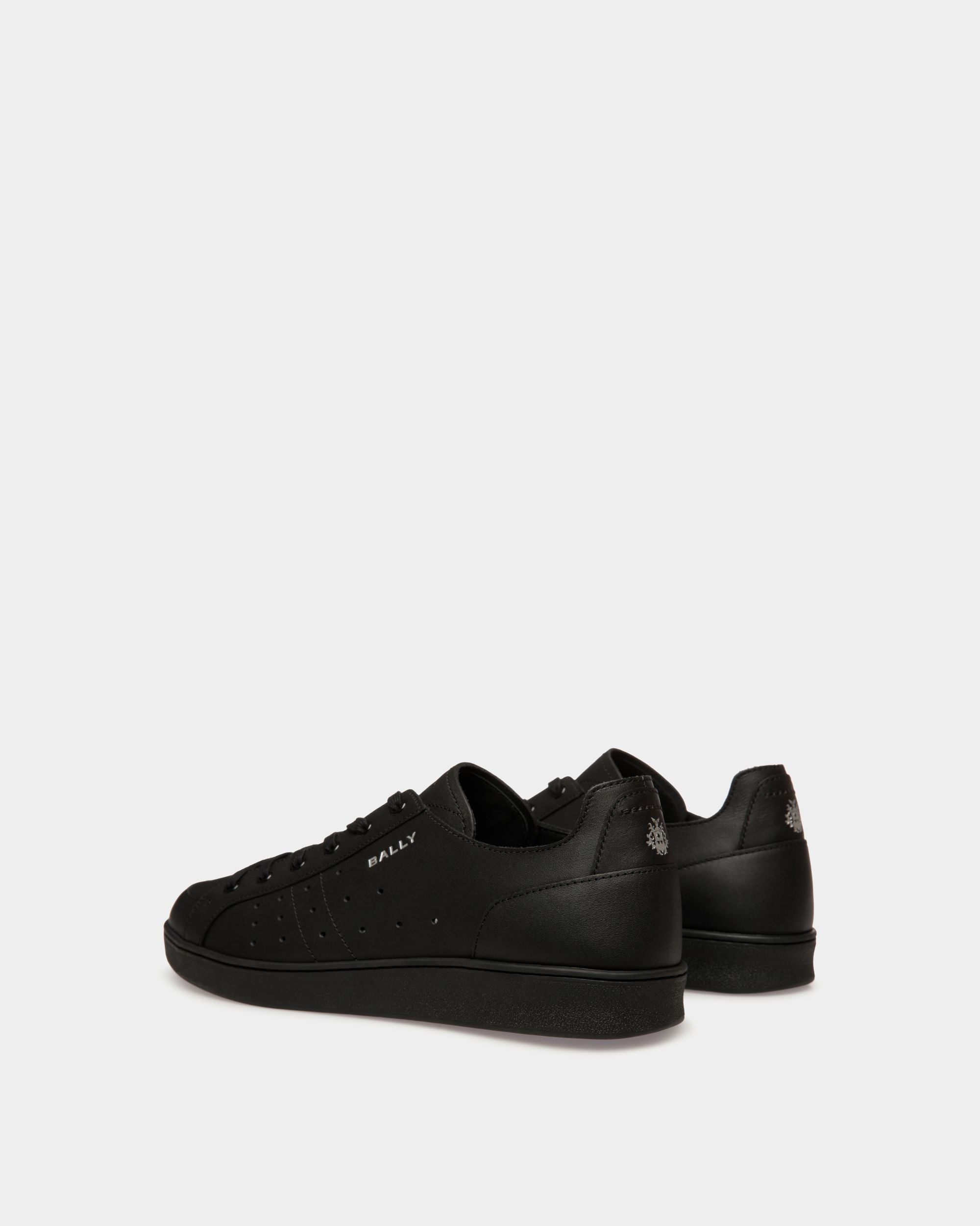 Tennis Sneaker in Black Leather - Men's - Bally - 03