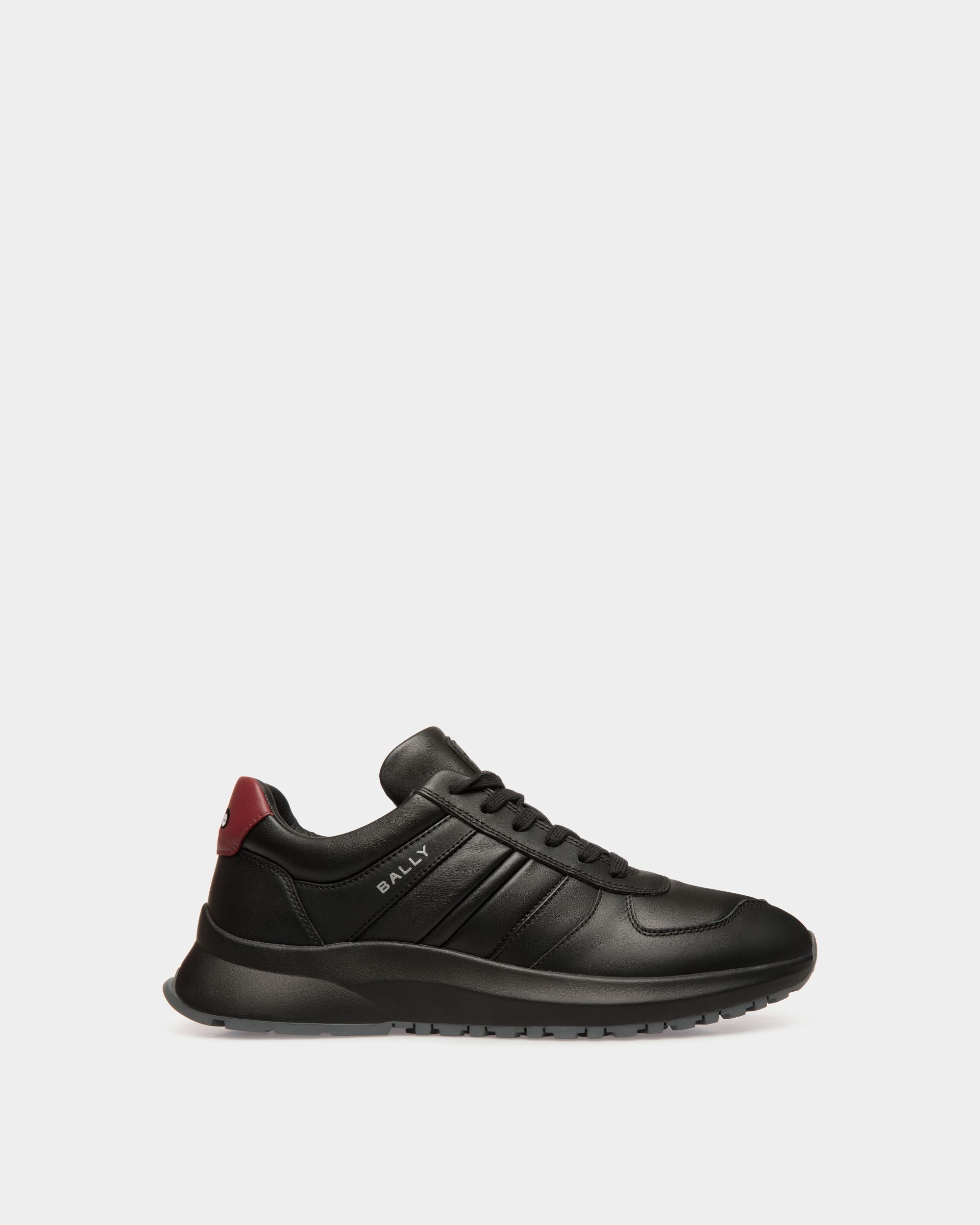 Outline Sneaker in Black and Sirah Leather - Men's - Bally - 01