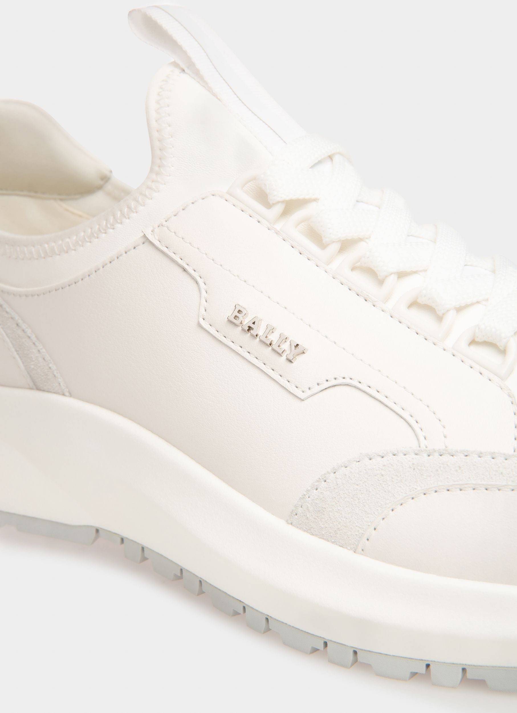 Deven Zapatillas De Piel De Color Blanco - Hombre - Bally - 06