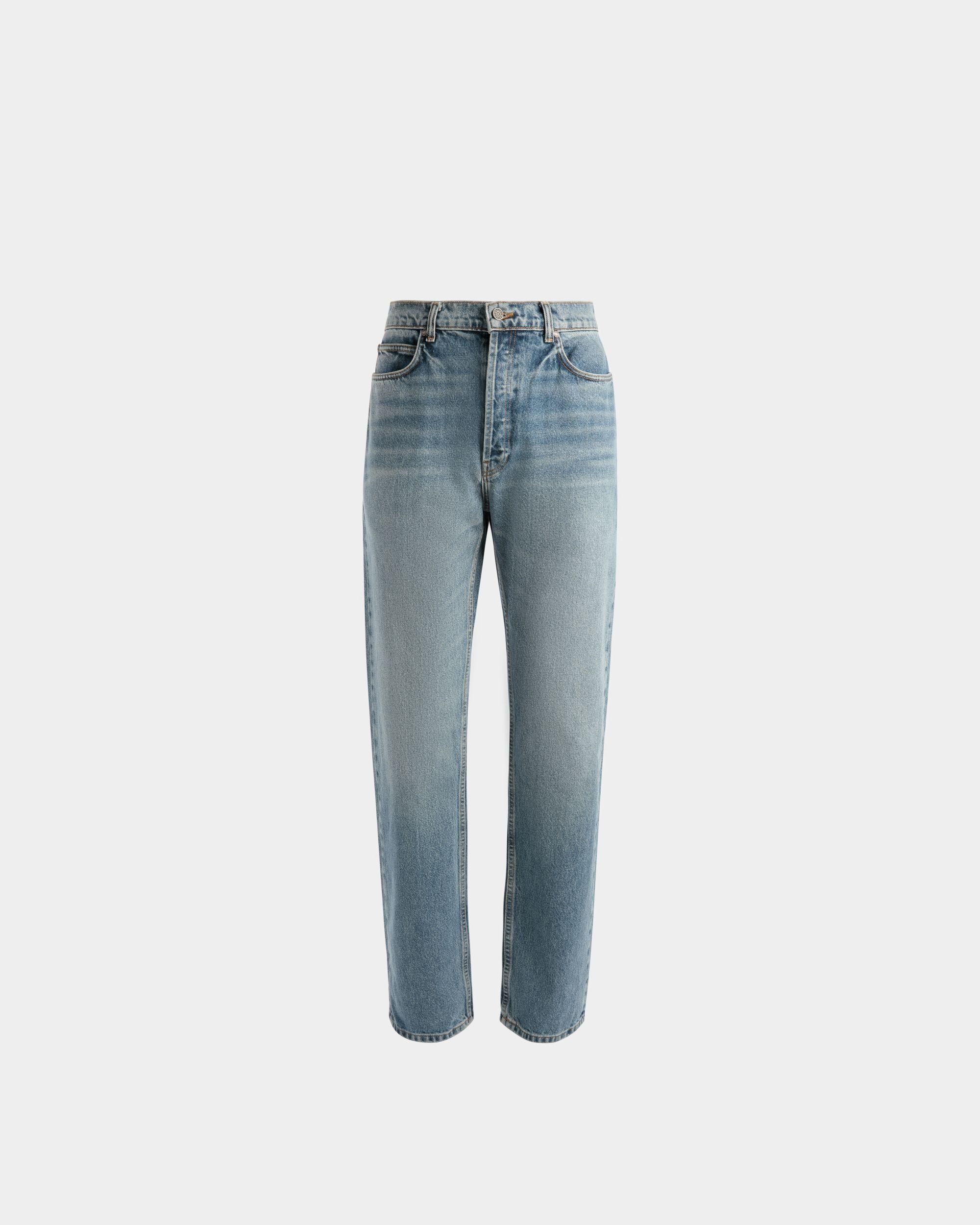 Pantalones Rectos De Denim Azul - Hombre - Bally - 01