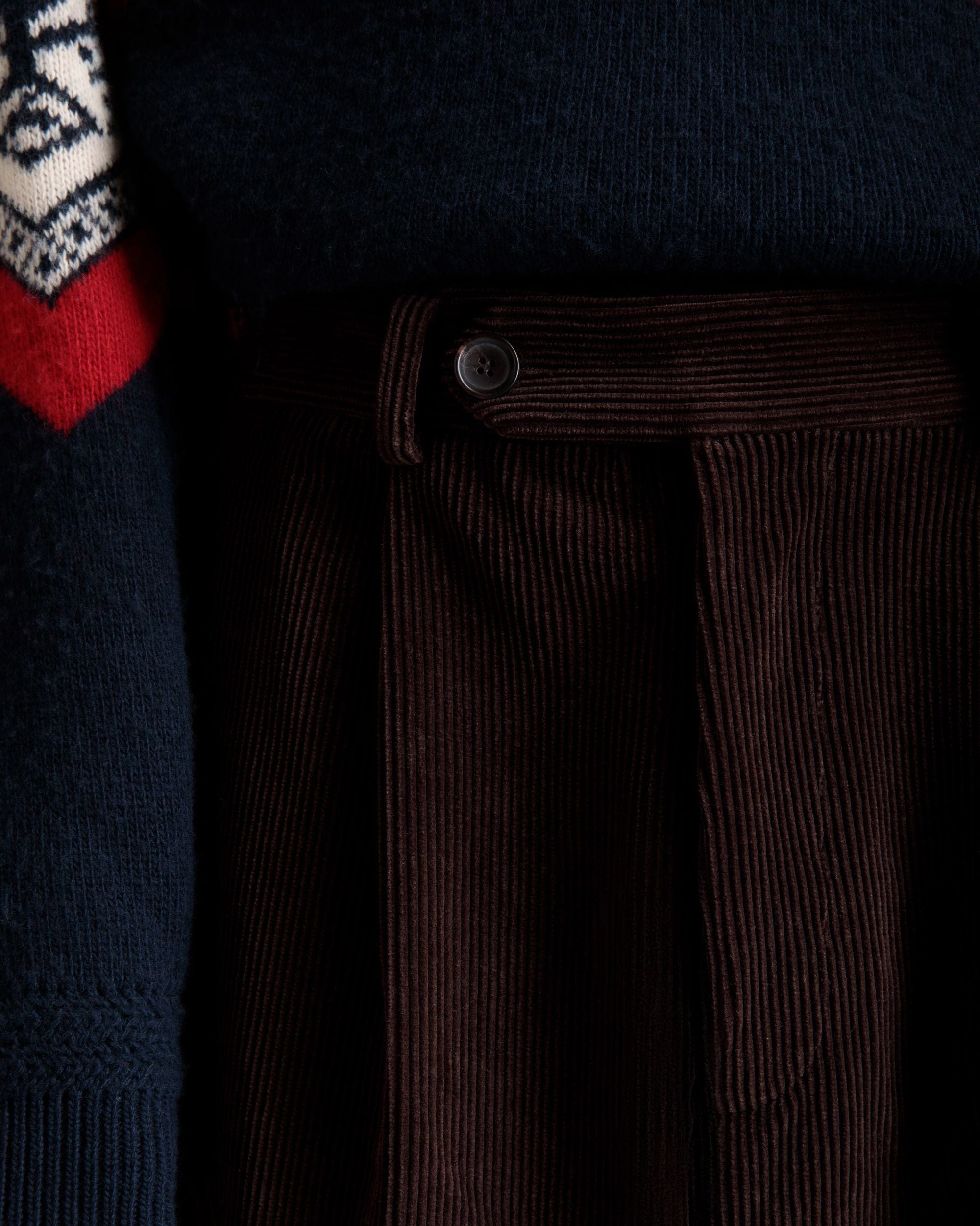 Winter Capsule Pleated Pants in Ebano Cotton Corduroy - Men's - Bally - 03