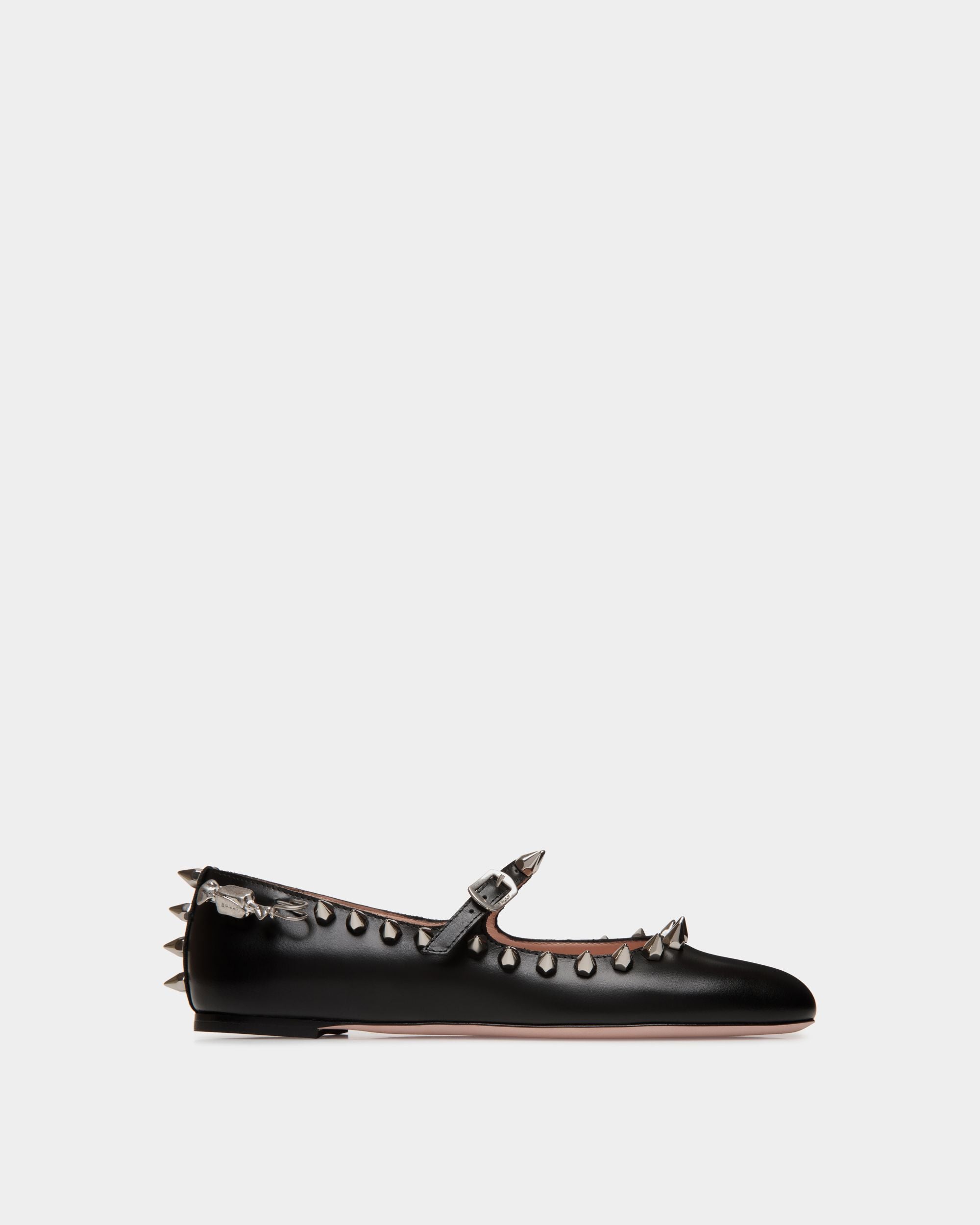 Ballyrina Mary-Jane Flat In Black Leather - Mujer - Bally - 01