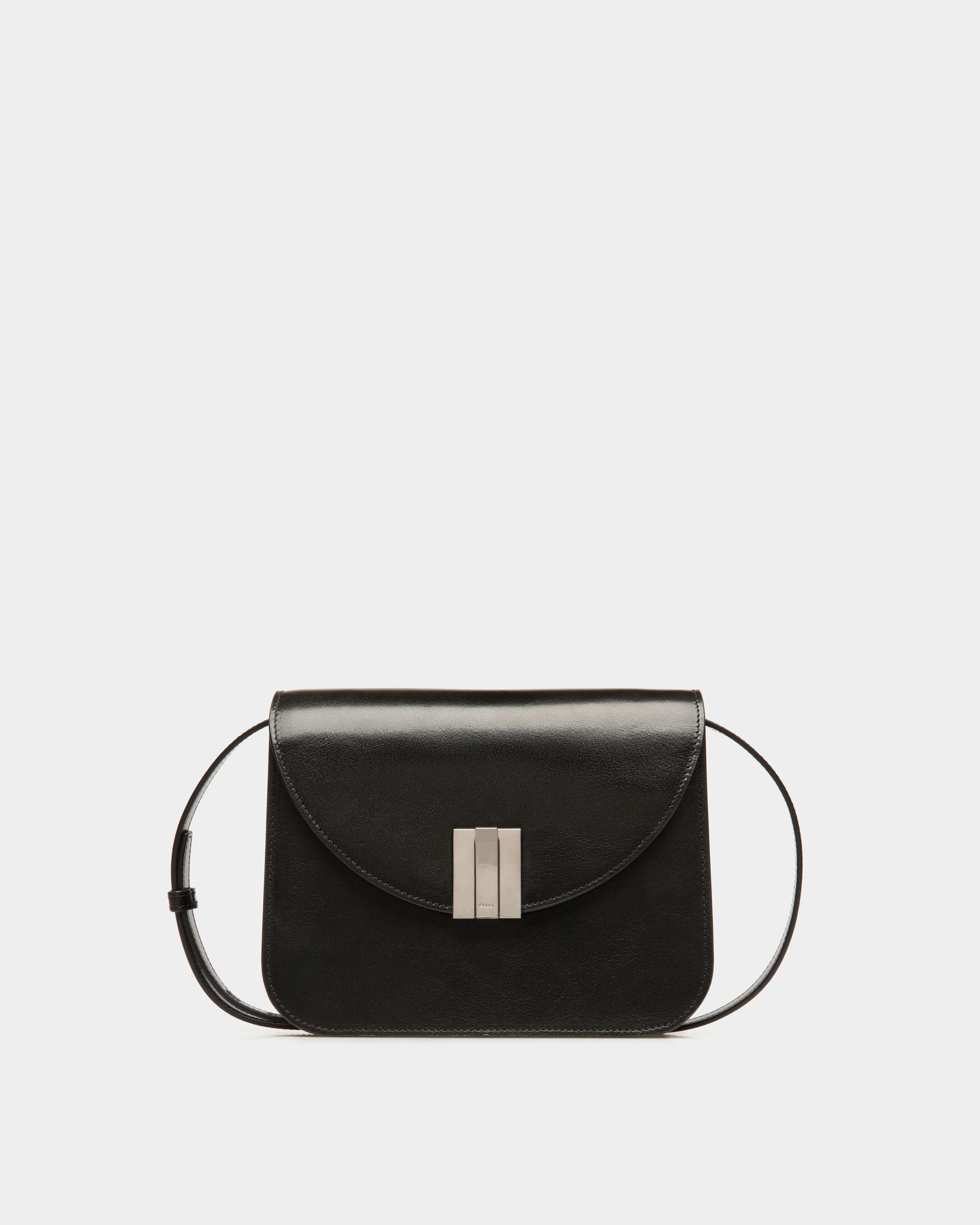 Ollam Crossbody Bag In Black Leather - Women's - Bally - 01