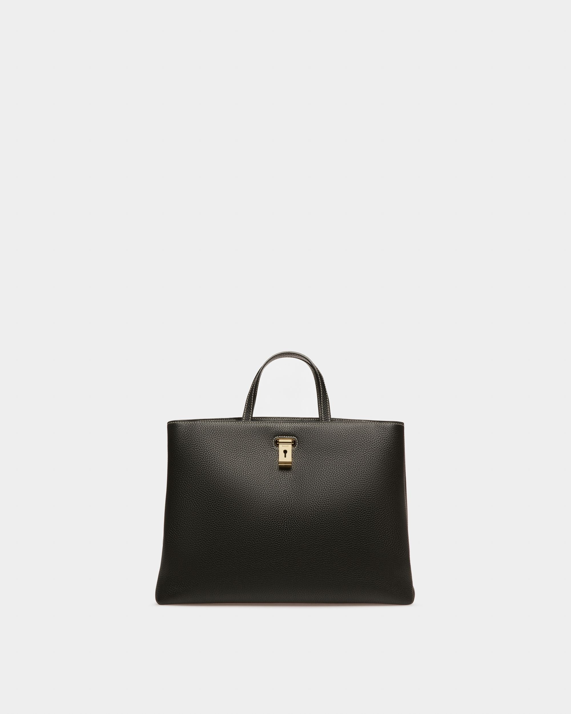 Lya Tote De Piel En Negro - Mujer - Bally - 07