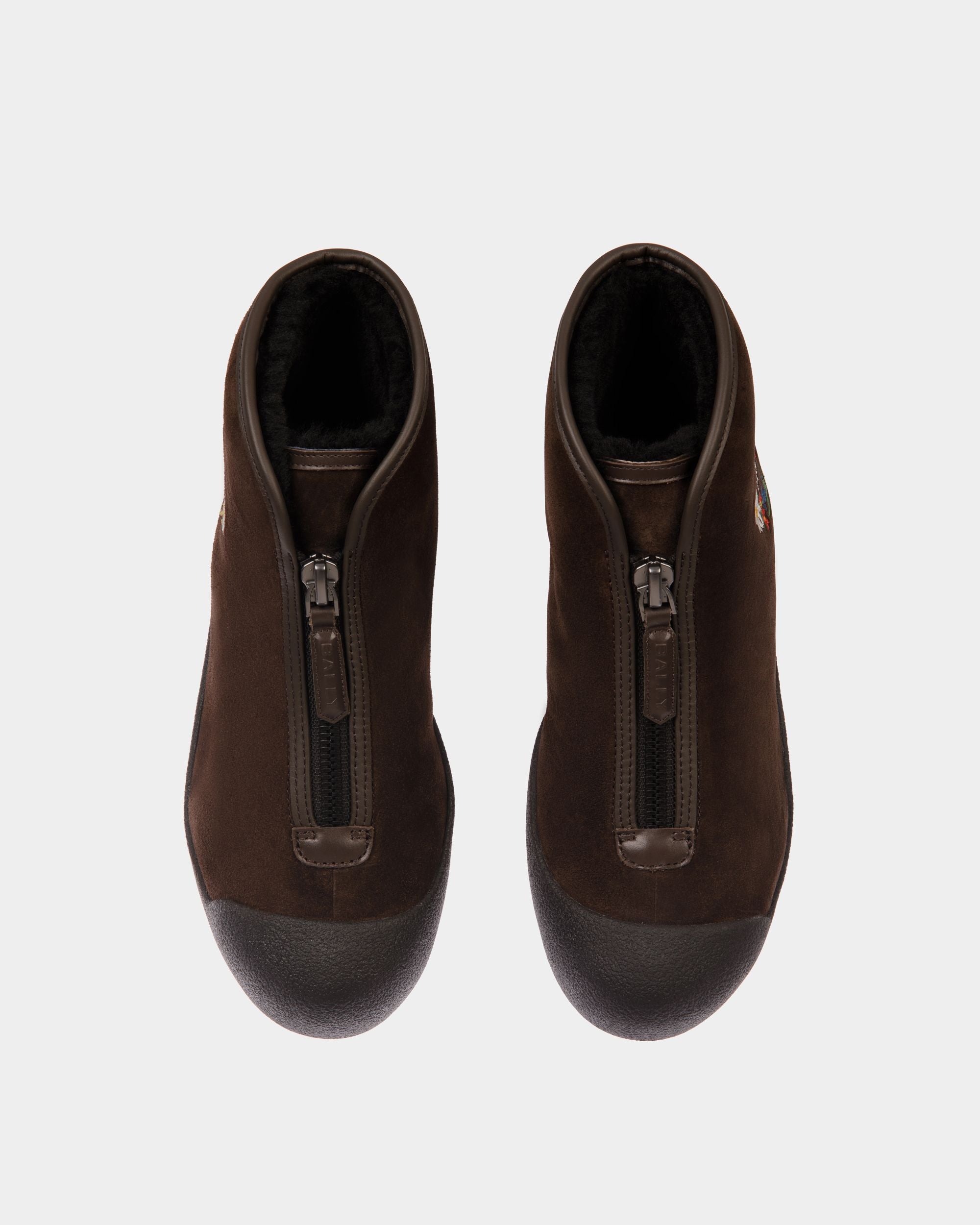 Winter Capsule Capsule Bootie in Brown Suede - Women's - Bally - 04