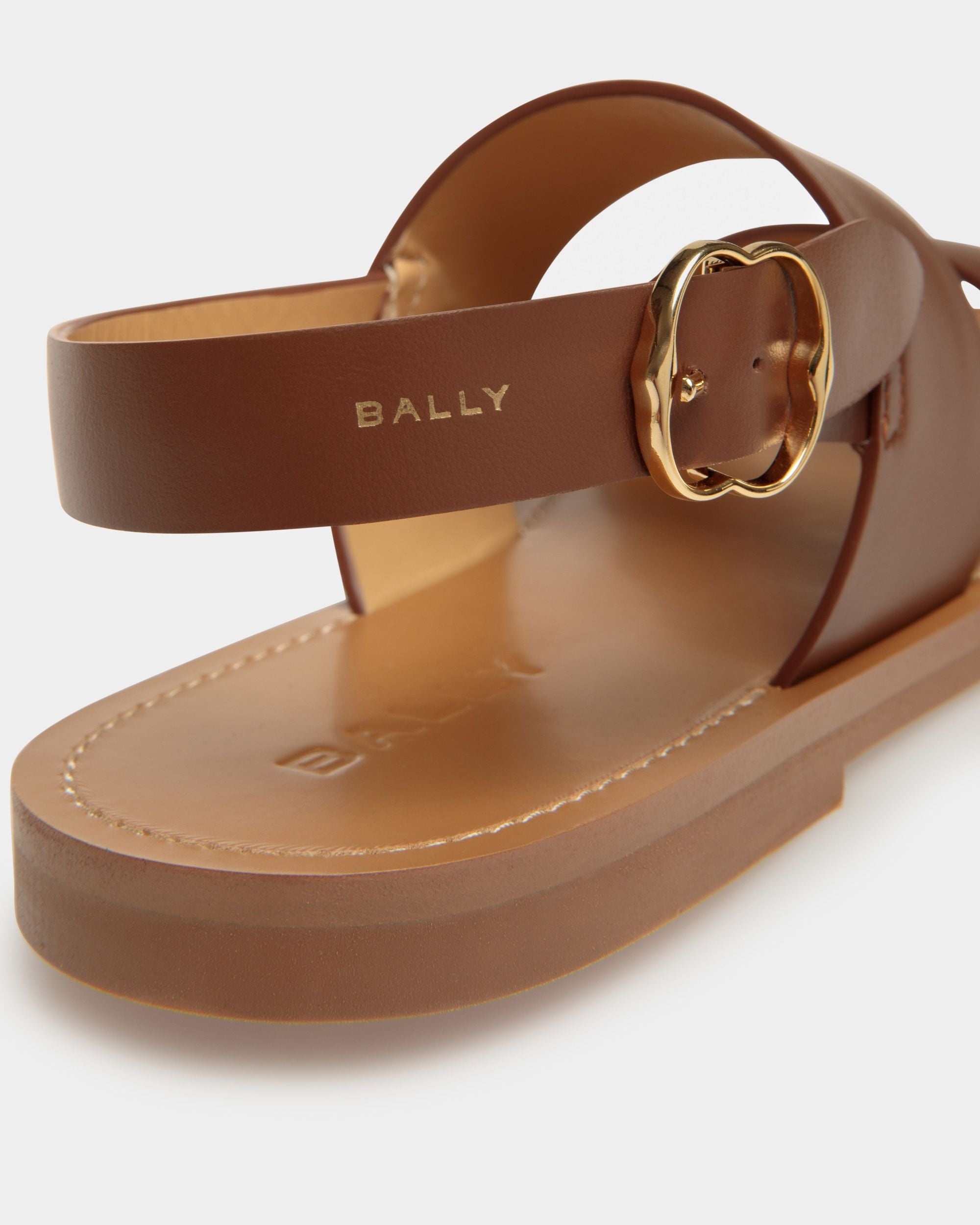 Baudy Flat Sandal in Leather - Women's - Bally - 04