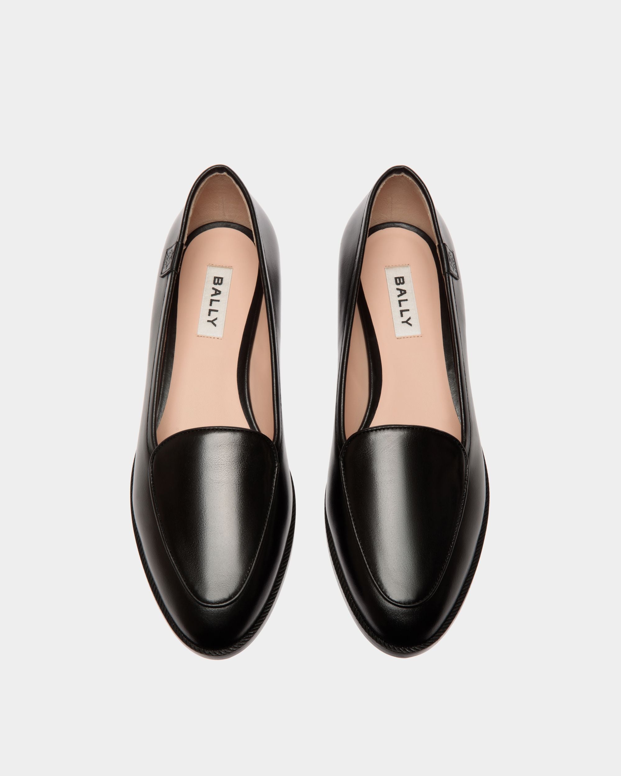 Elite Flat in Black Leather - Women's - Bally - 04