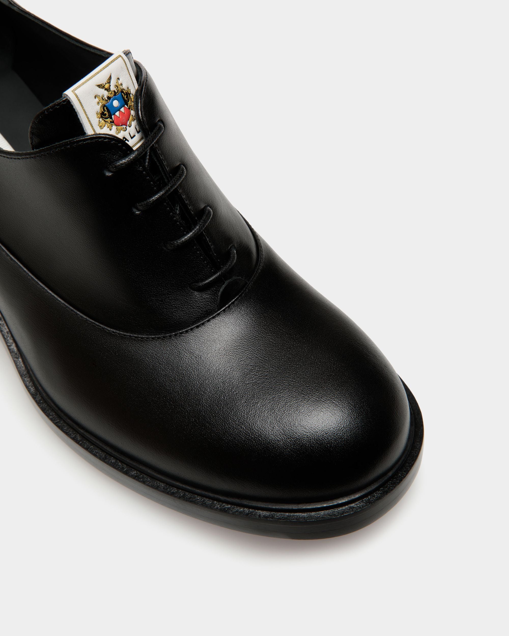 Peggy Oxford In Black Leather - Women's - Bally - 05