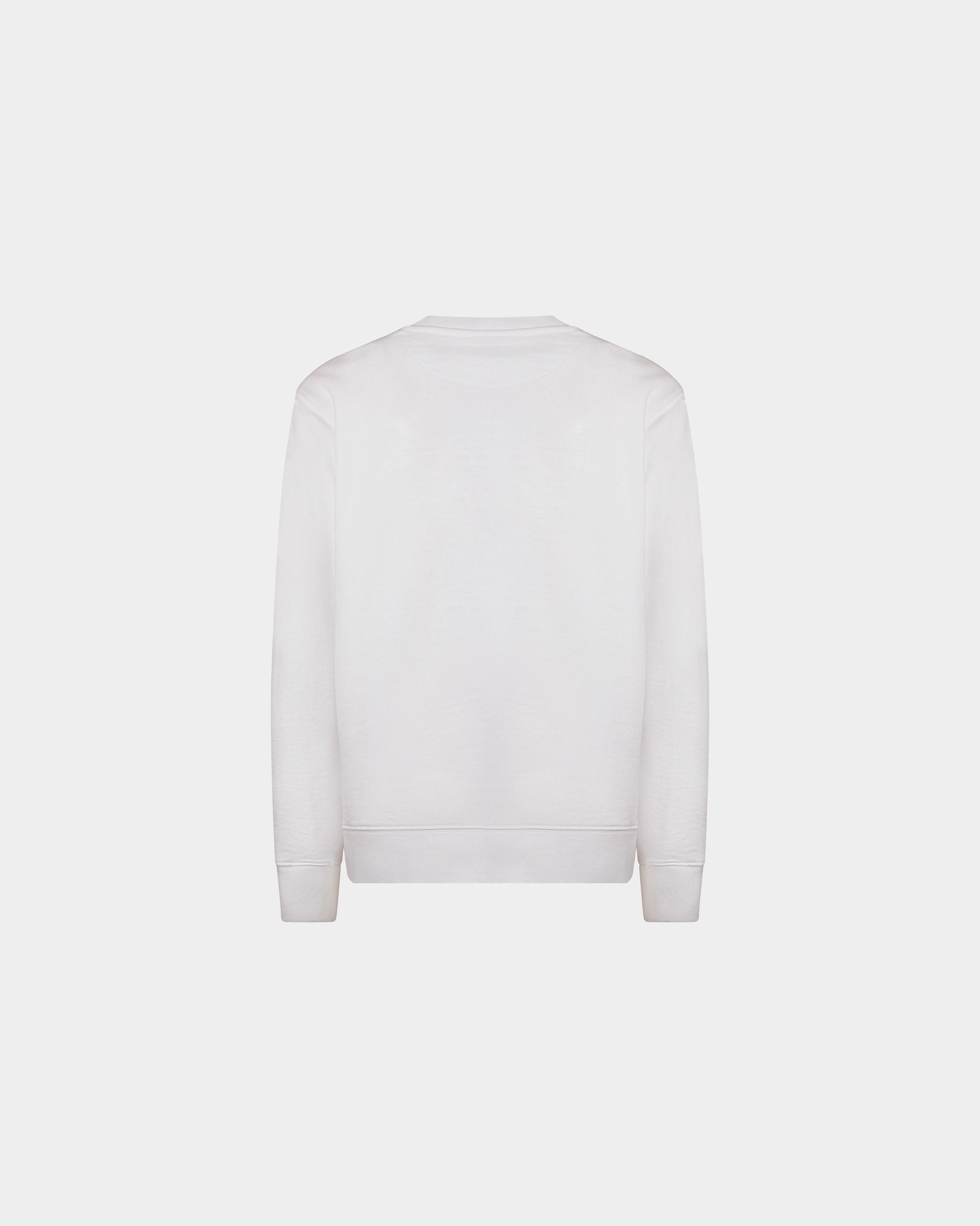 Crewneck Sweatshirt in White Cotton - Women's - Bally - 07