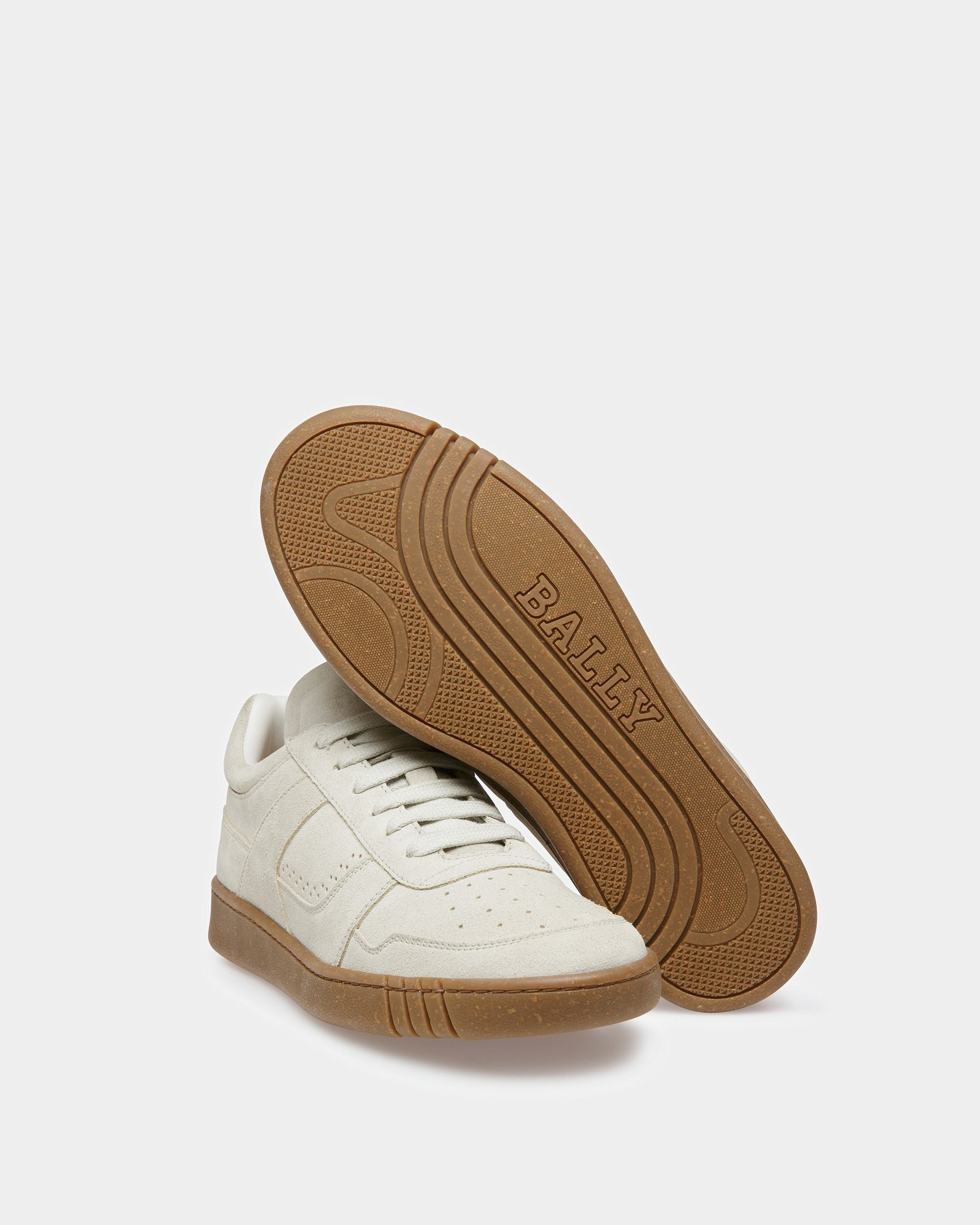 Weky Leather Sneakers In Dusty White - Women's - Bally - 05