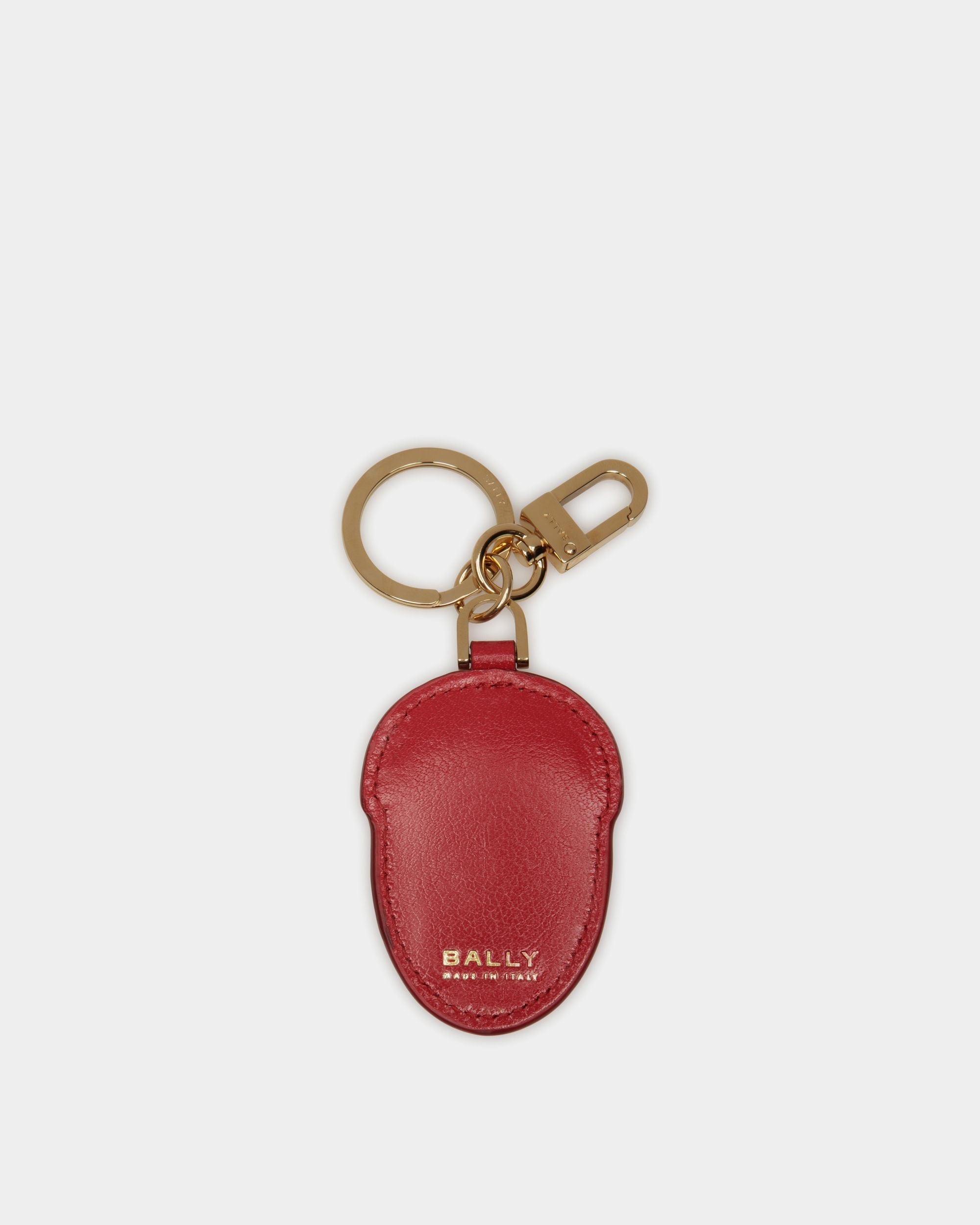 Unda Keychain In Red Leather - Women's - Bally - 01